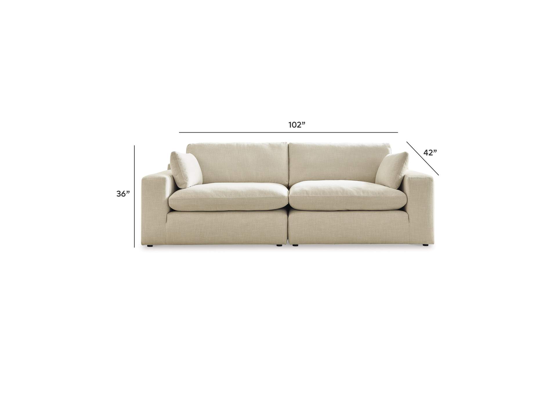 Elyza 2-Piece Sectional Loveseat image 6