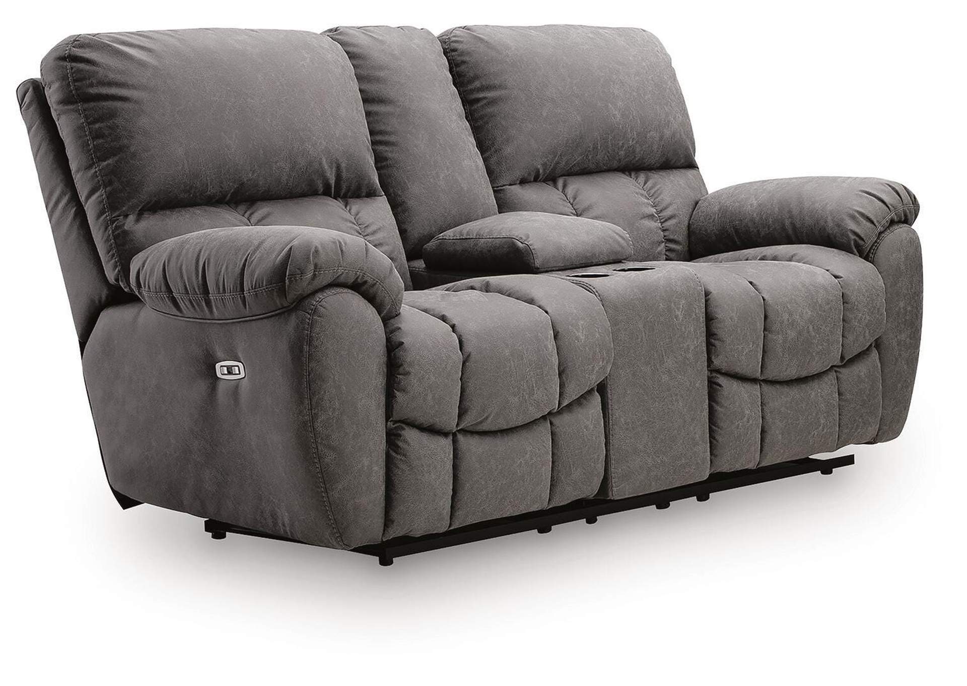 Bakerstein Power Reclining Loveseat with Console image 2