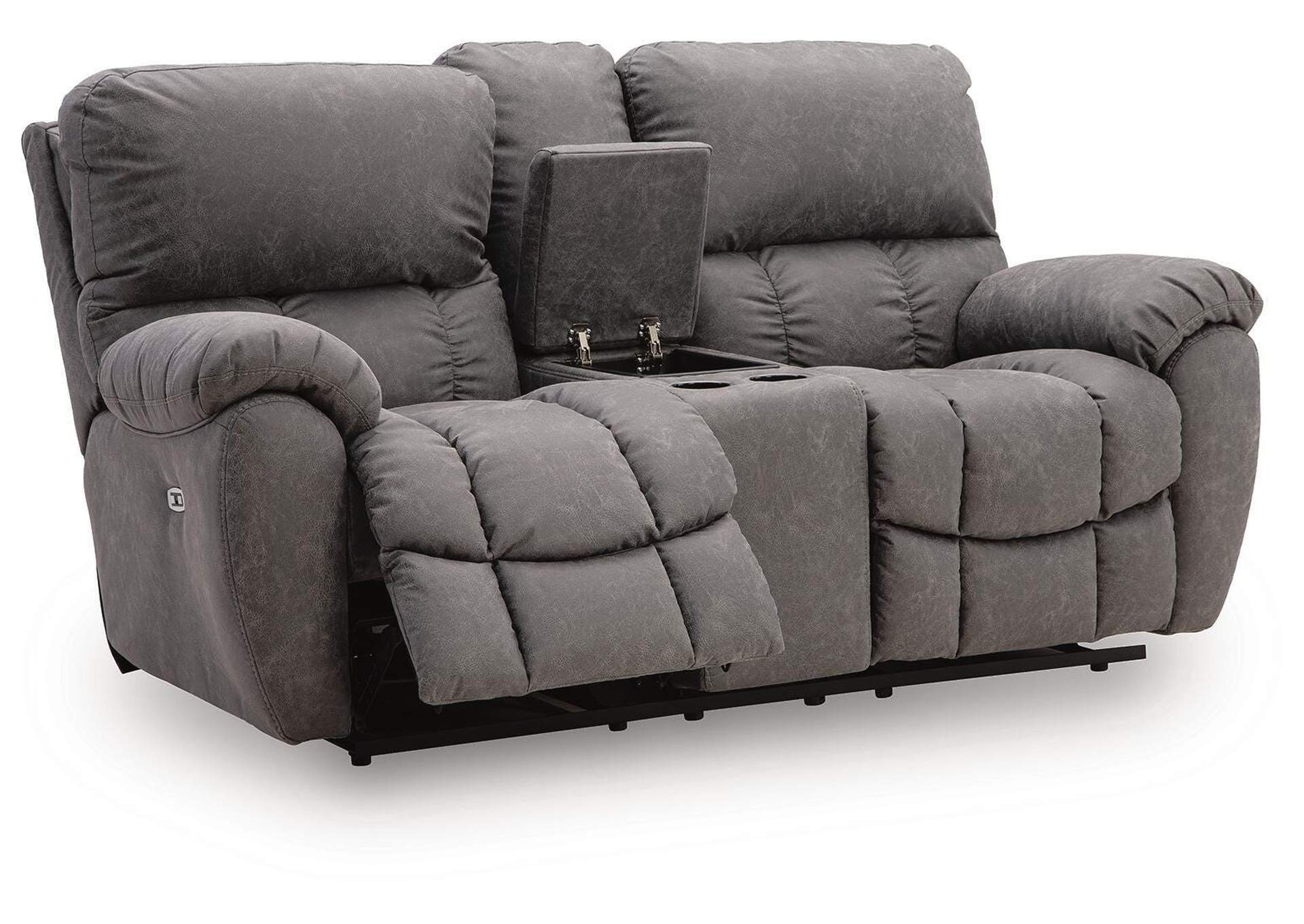 Bakerstein Power Reclining Loveseat with Console image 4
