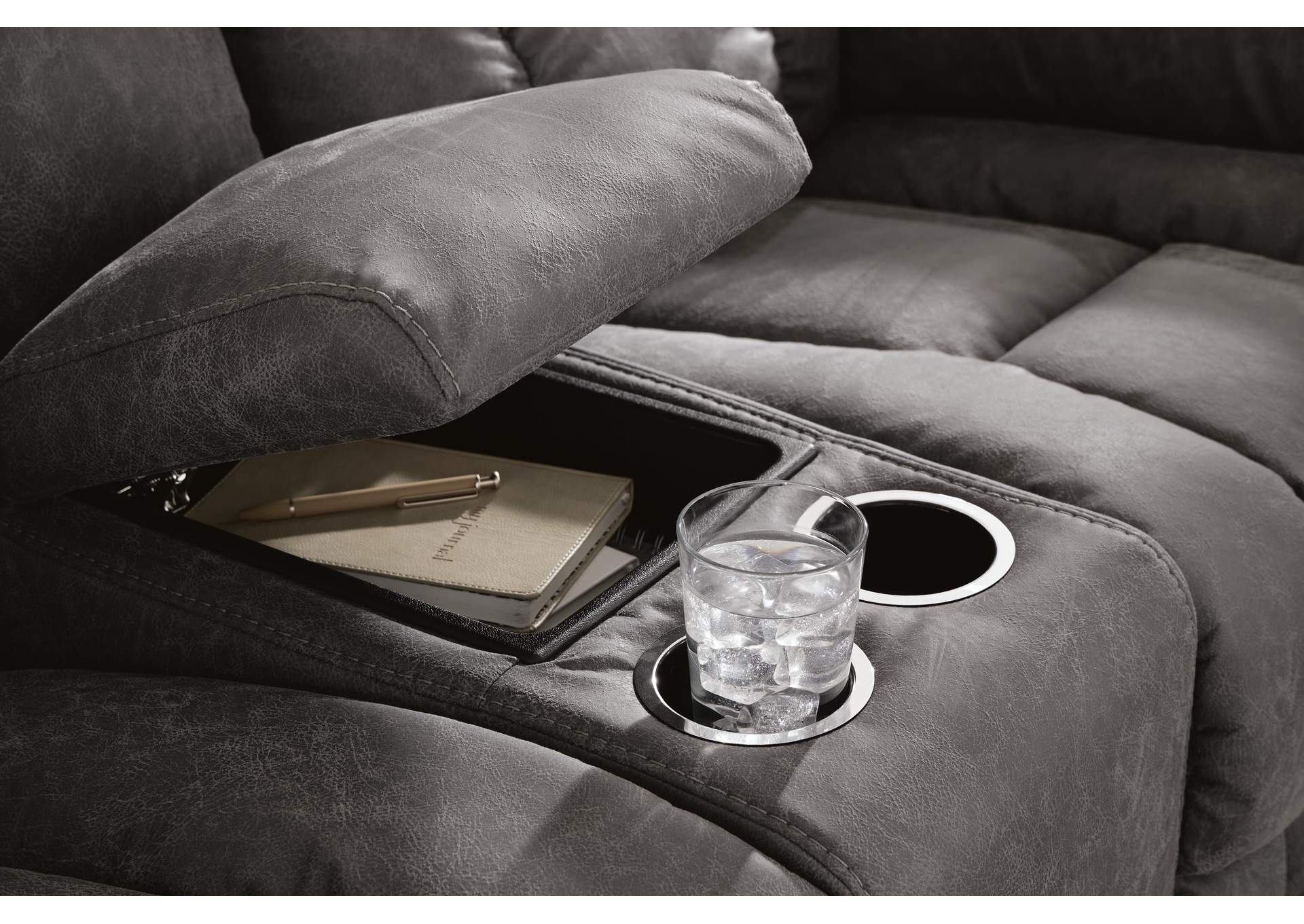 Bakerstein Power Reclining Loveseat with Console image 8