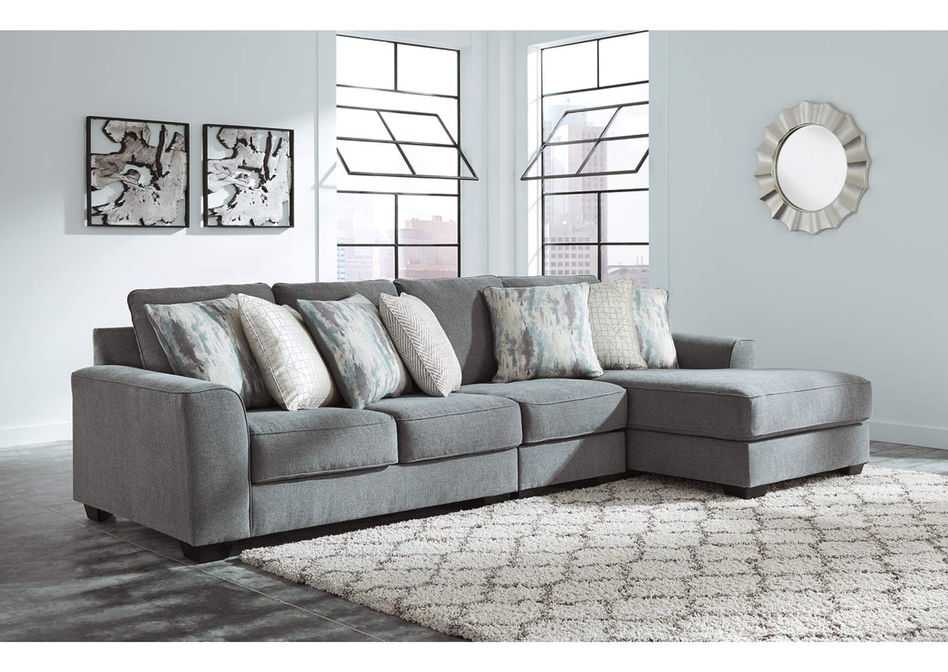 Castano 3Piece Sectional with Chaise