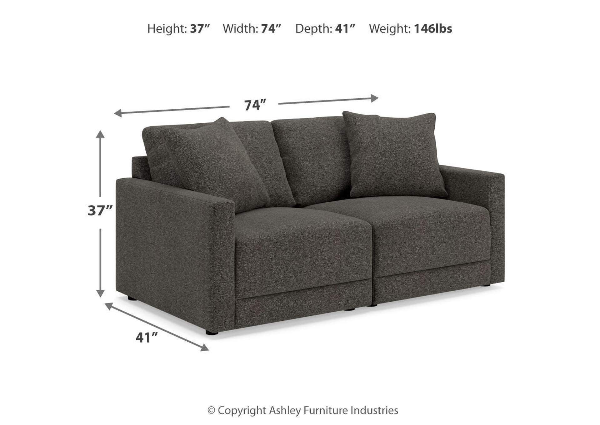 Evey 2-Piece Sectional Loveseat image 6