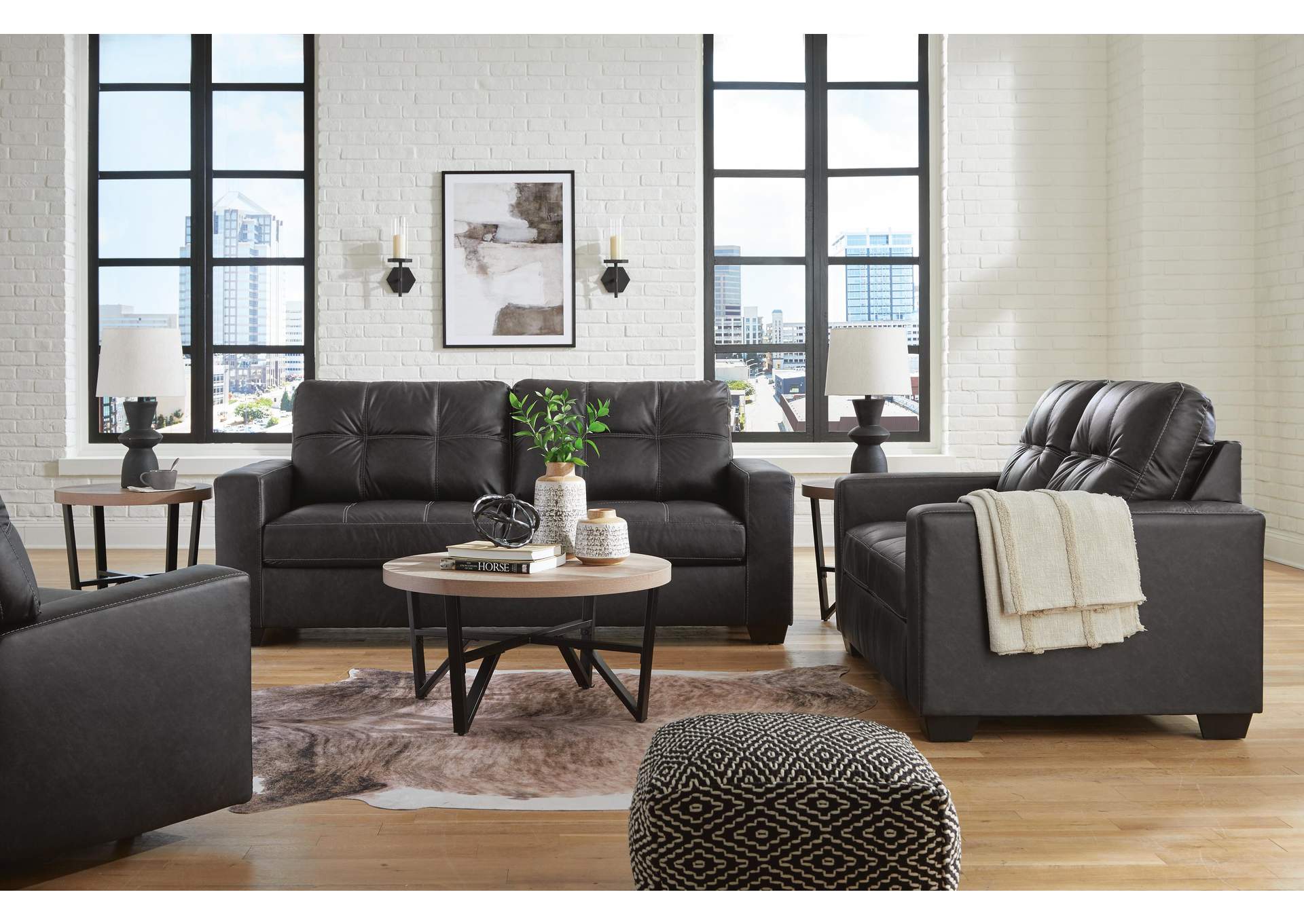 Barlin Mills Sofa, Loveseat and Recliner image 1