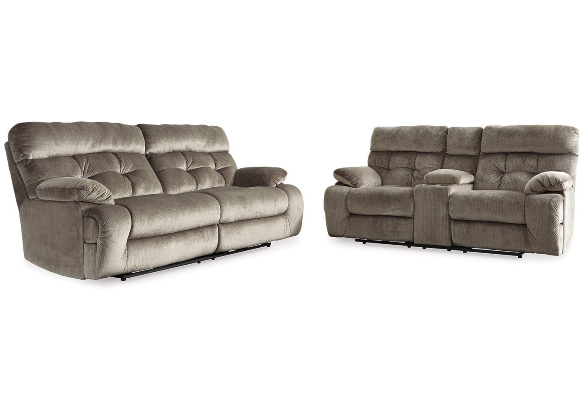 Brassville Power Reclining Loveseat with Console
