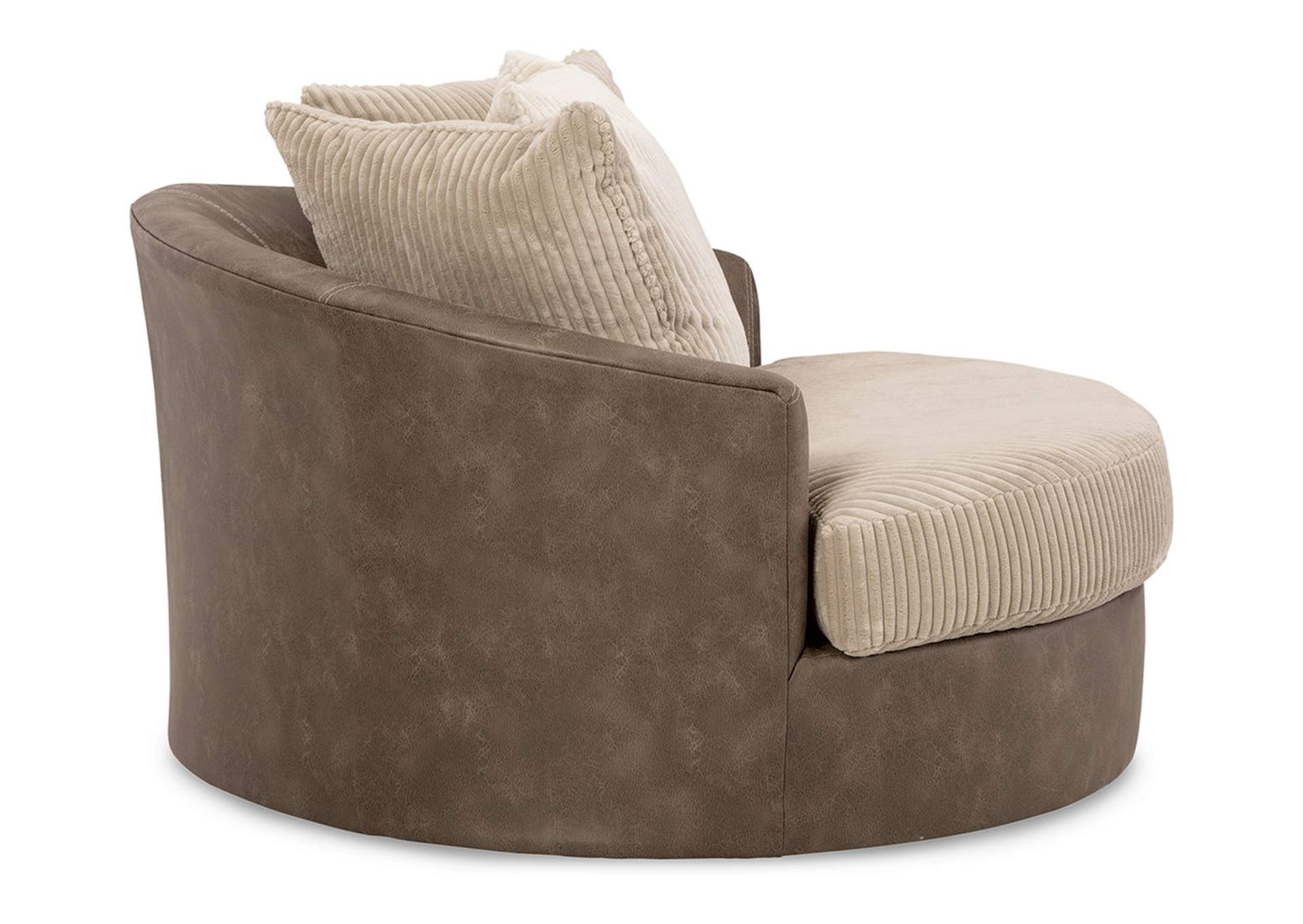 Keskin Oversized Swivel Accent Chair