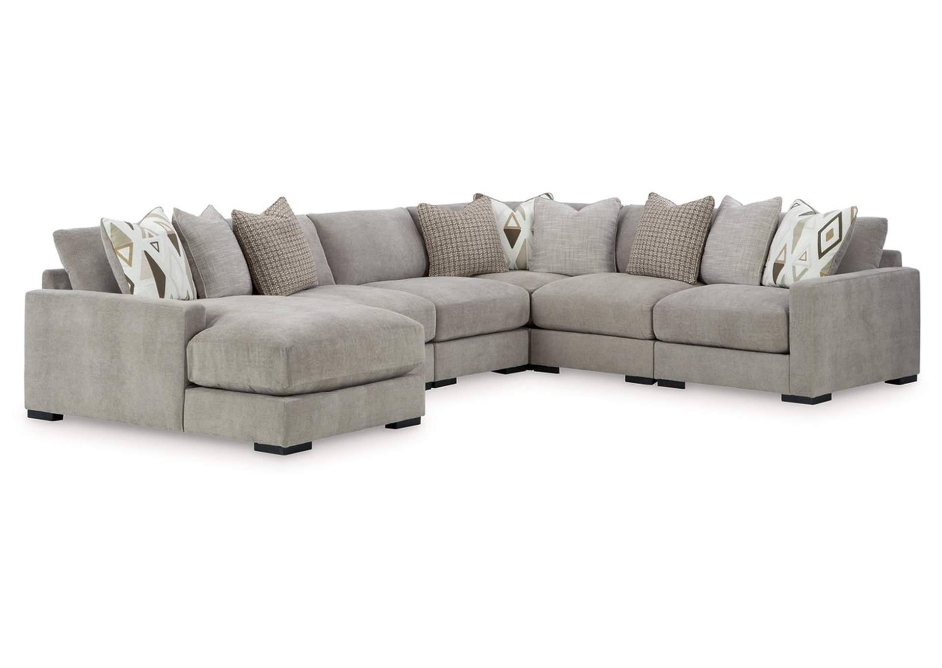 Aslan Court 6-Piece Sectional with Chaise image 1