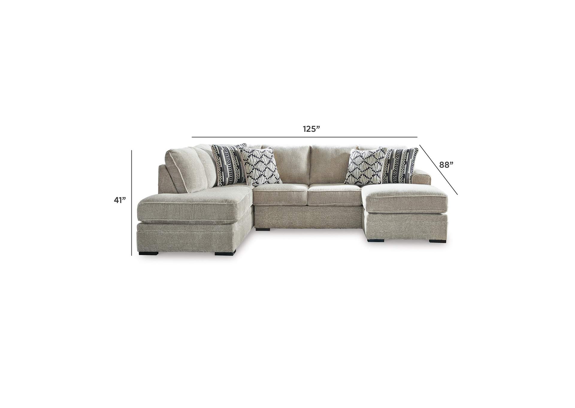 Calnita 2-Piece Sectional with Chaise image 7
