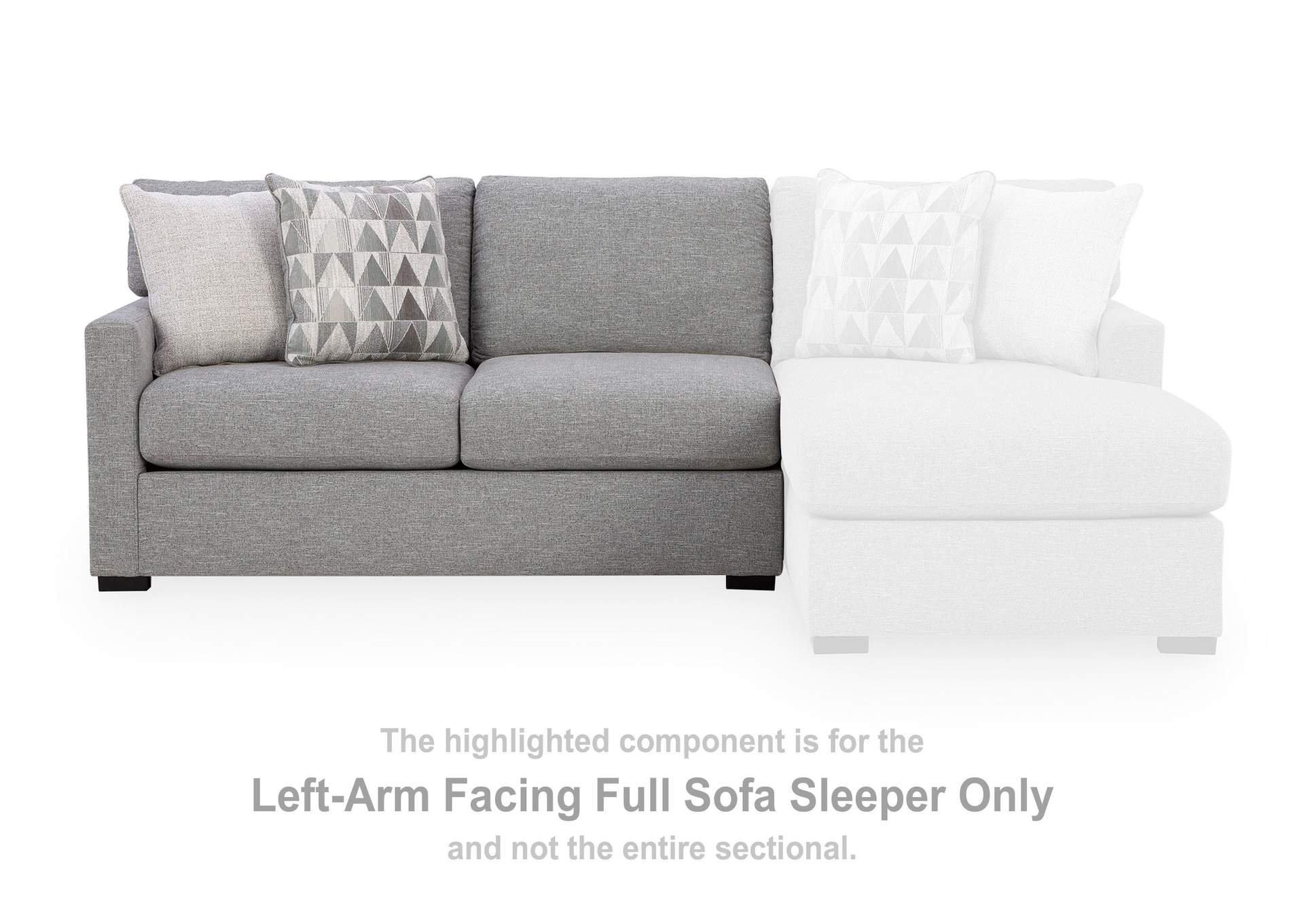 UrbanCrest 2-Piece Sleeper Sectional with Chaise image 4