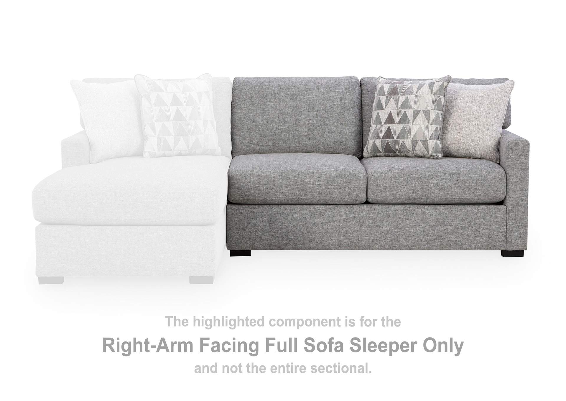 UrbanCrest 2-Piece Sleeper Sectional with Chaise image 5