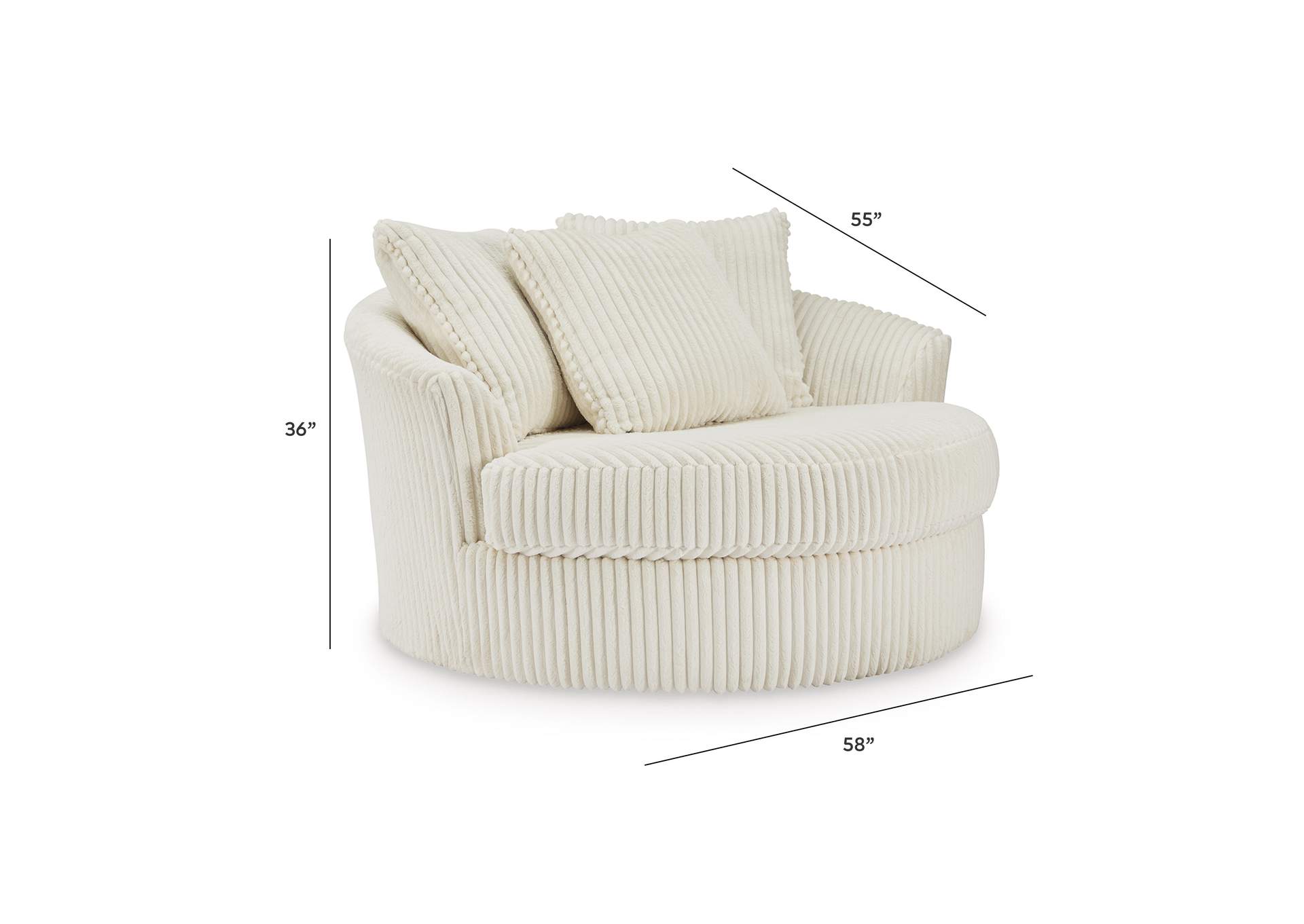 Lindyn Oversized Swivel Accent Chair image 13