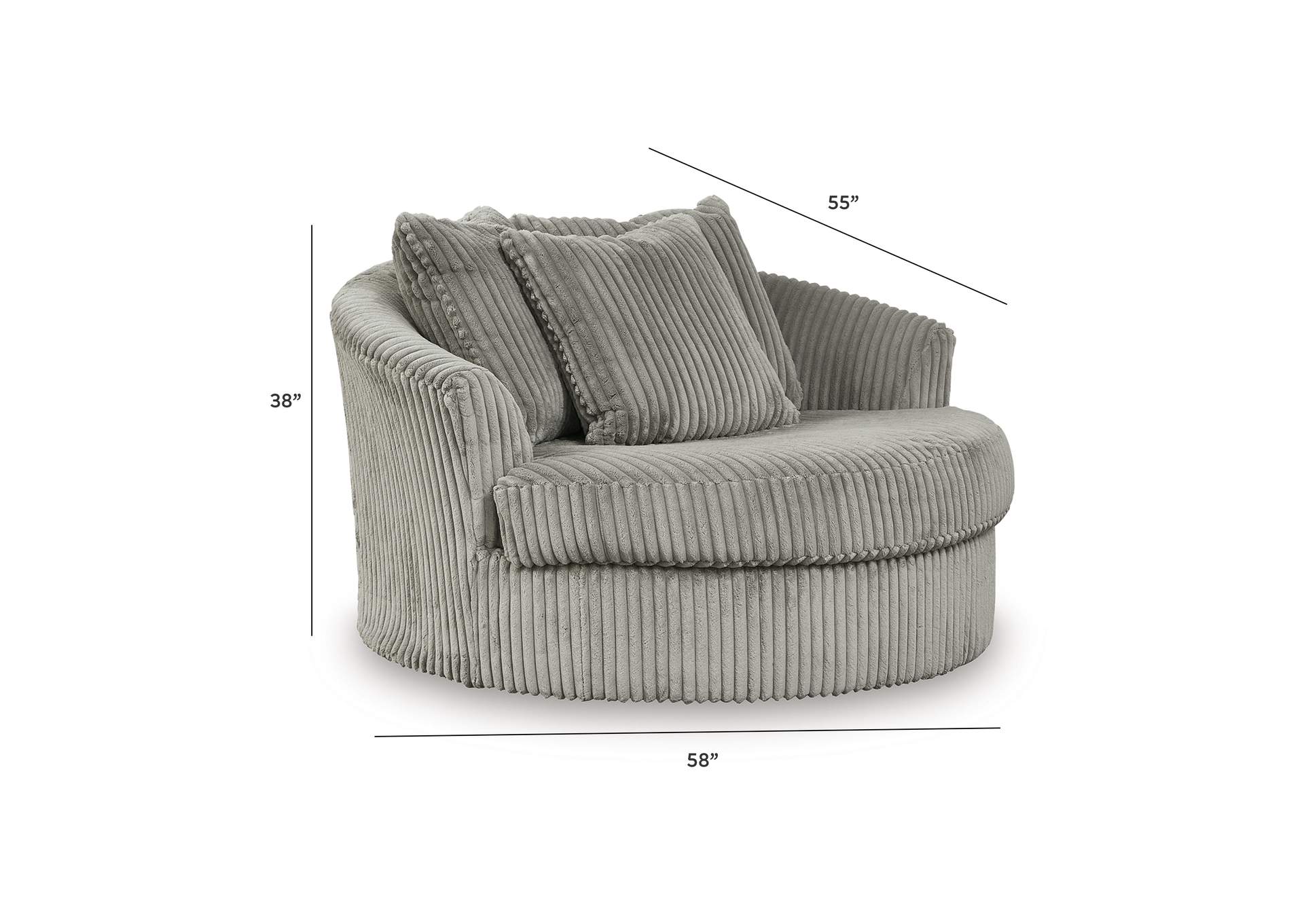 Lindyn Oversized Swivel Accent Chair image 12