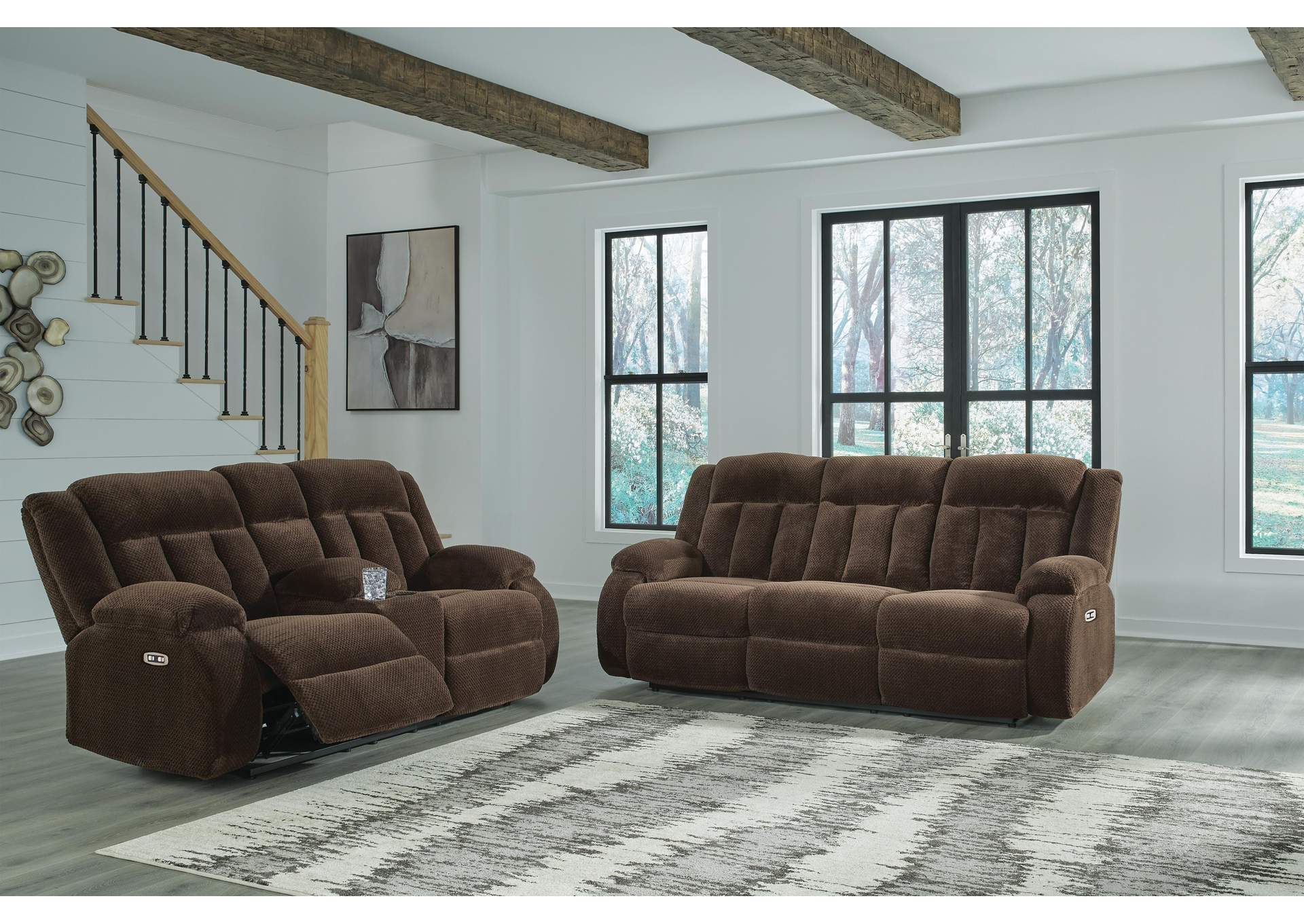 Observation Power Reclining Sofa and Loveseat image 2