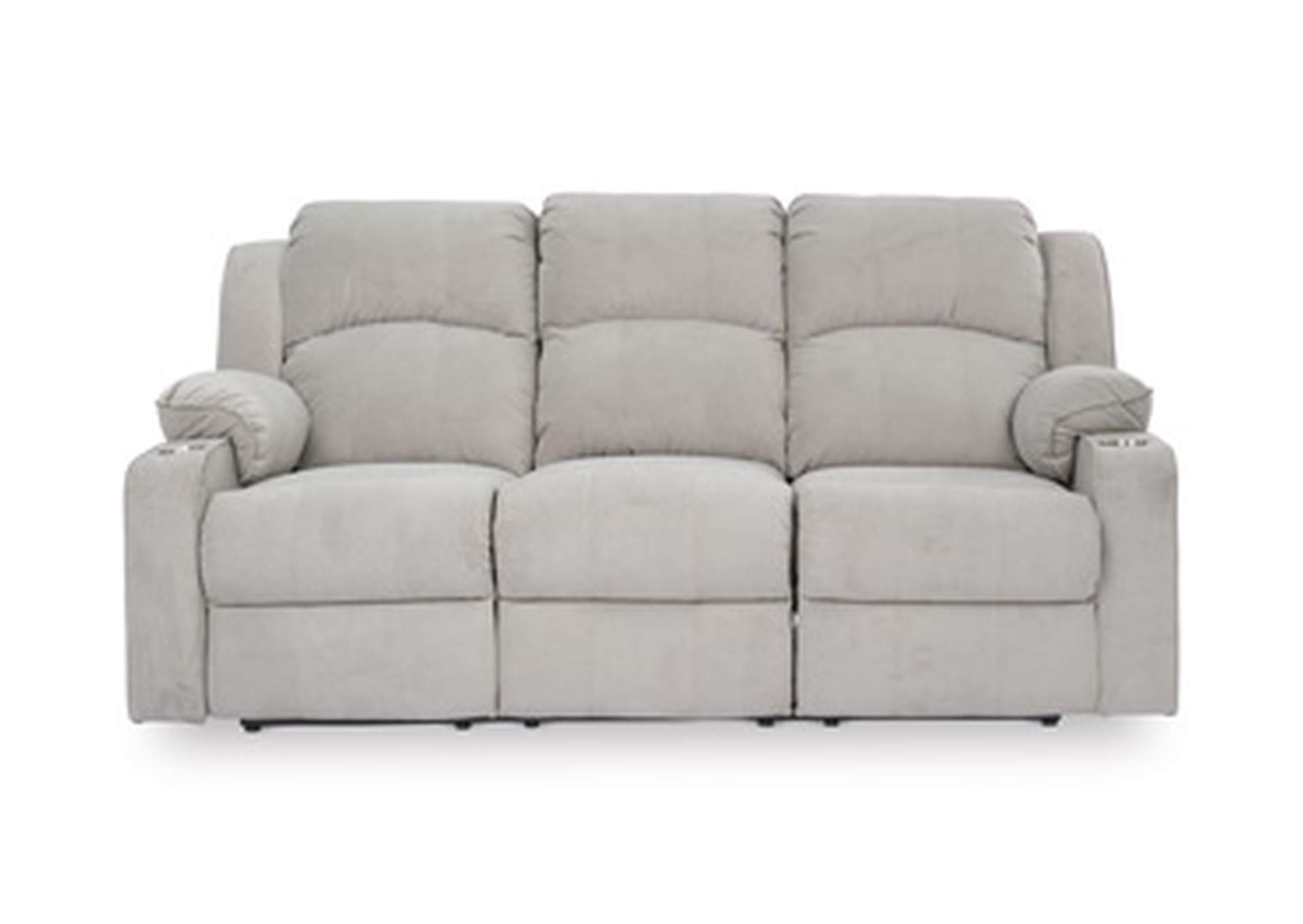Recover Reclining Sofa with Drop Down Table