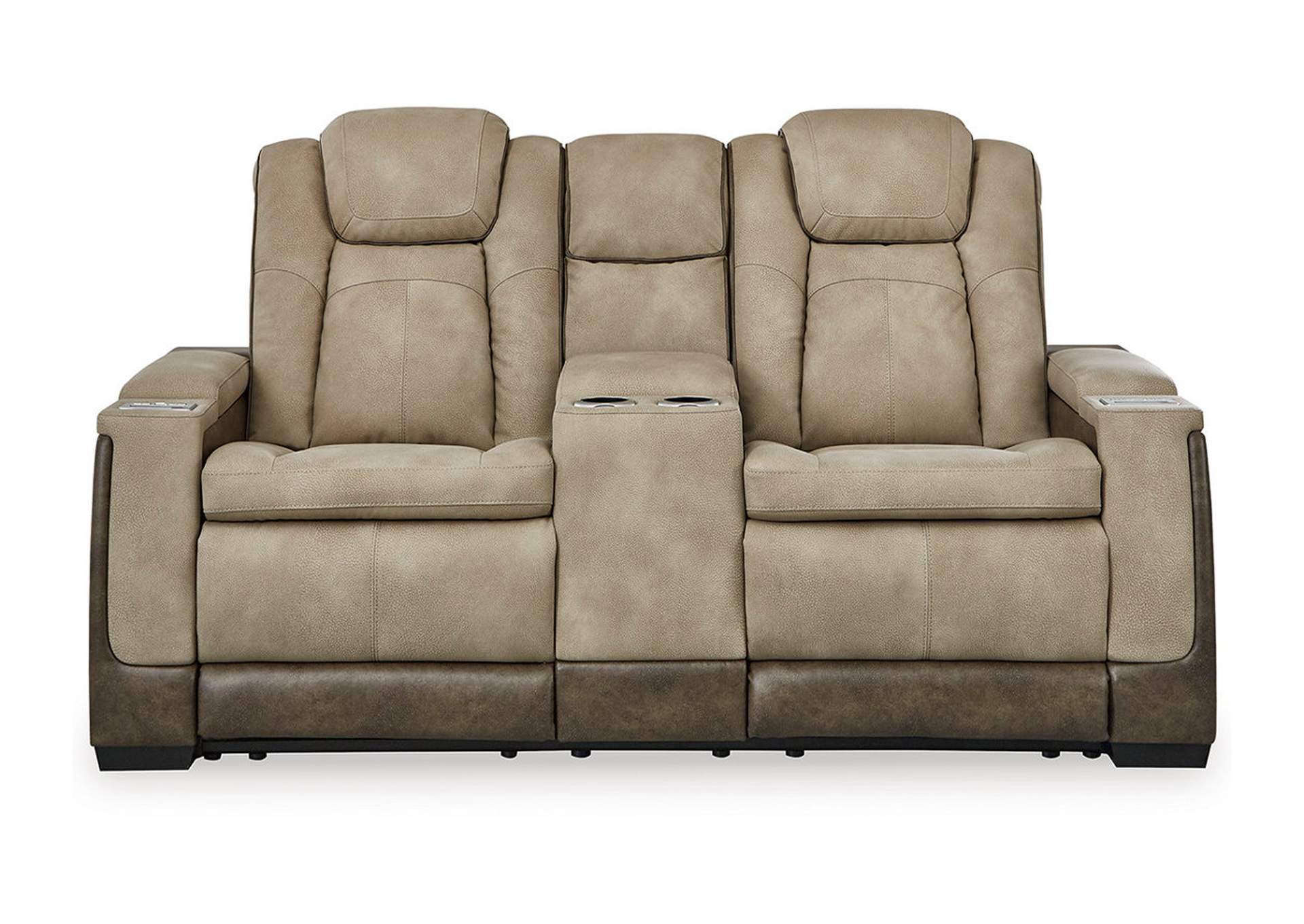 Next-Gen DuraPella Power Reclining Loveseat with Console image 1