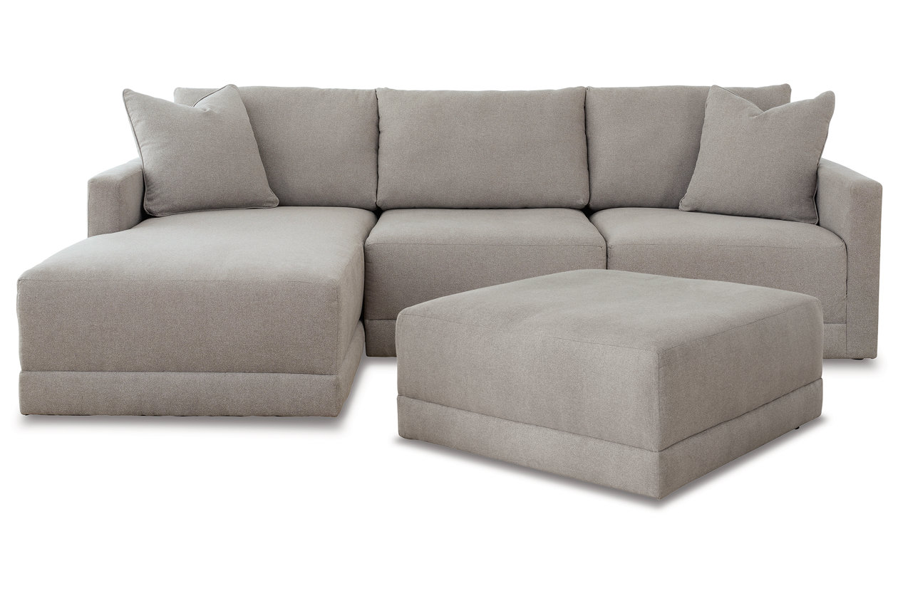 Katany 3-Piece Sectional with Ottoman