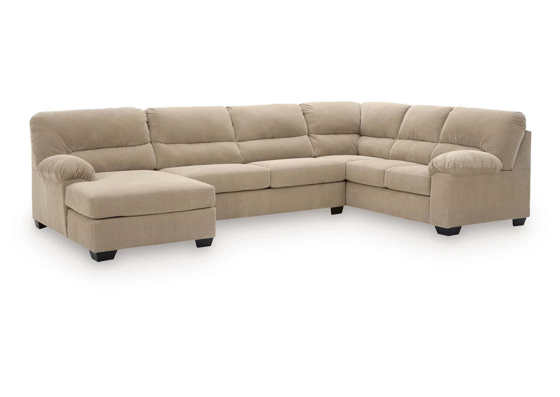 SimpleJoy 3-Piece Sectional with Chaise image 1