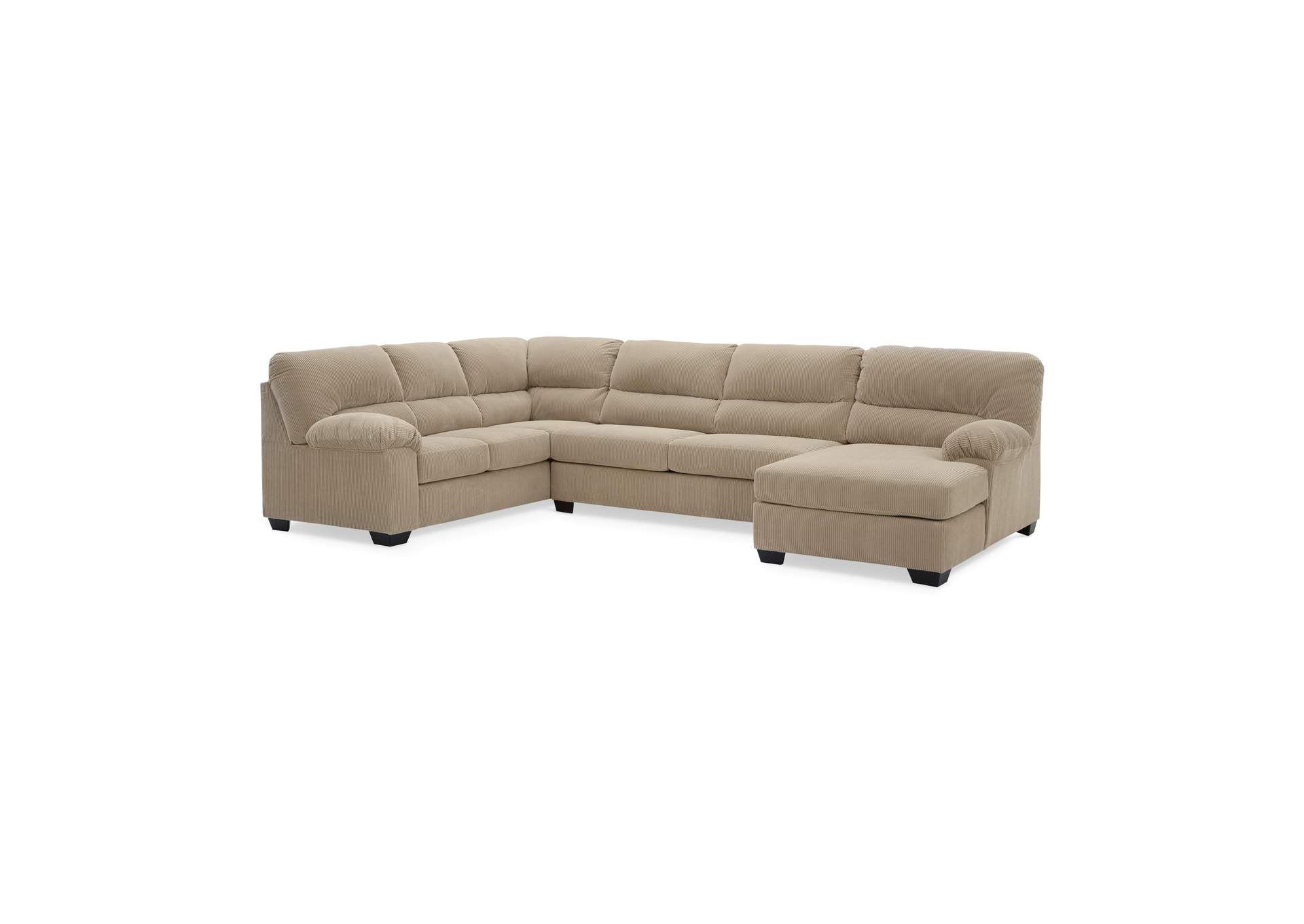 SimpleJoy 3-Piece Sectional with Chaise image 2