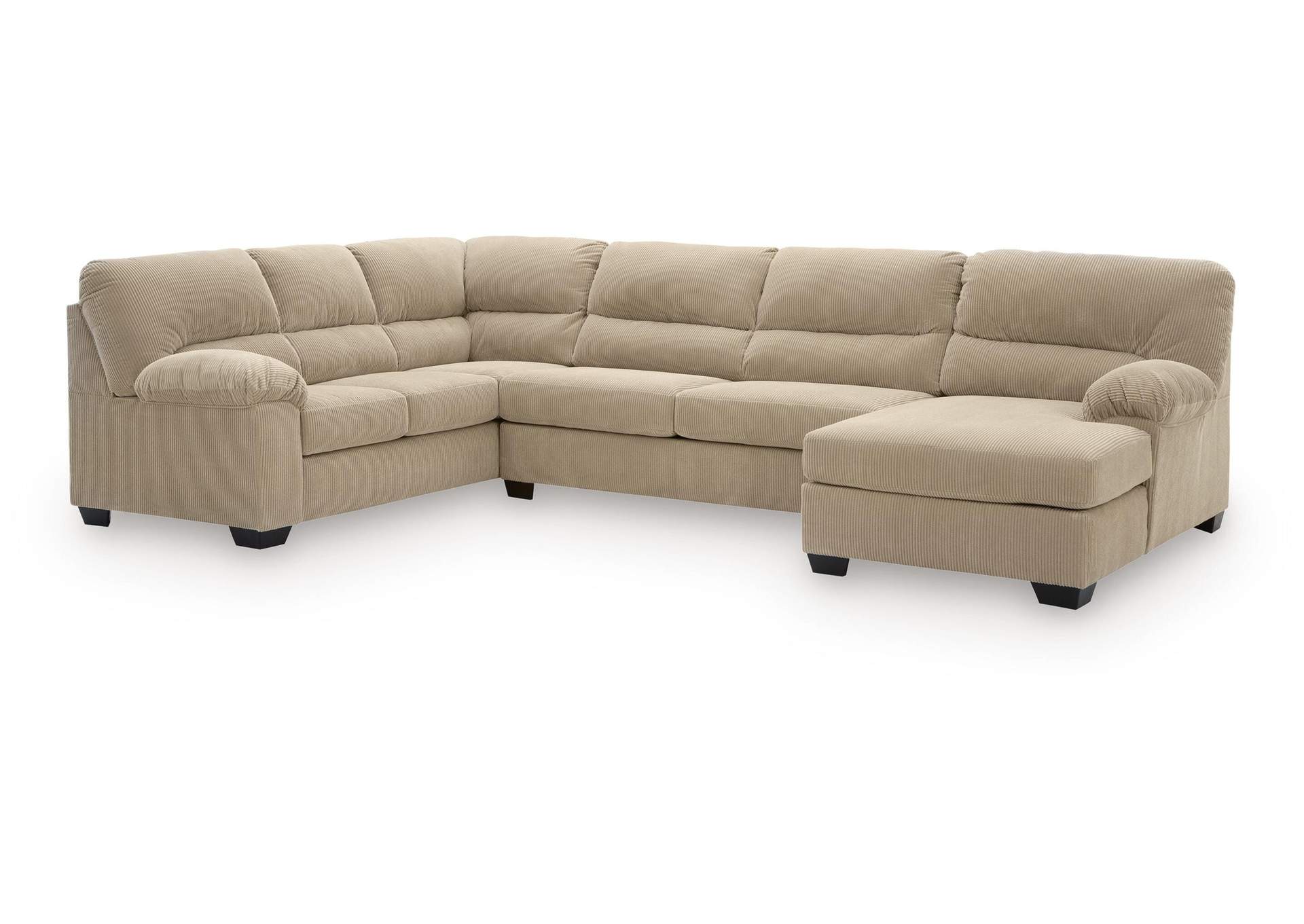 SimpleJoy 3-Piece Sectional with Chaise image 1