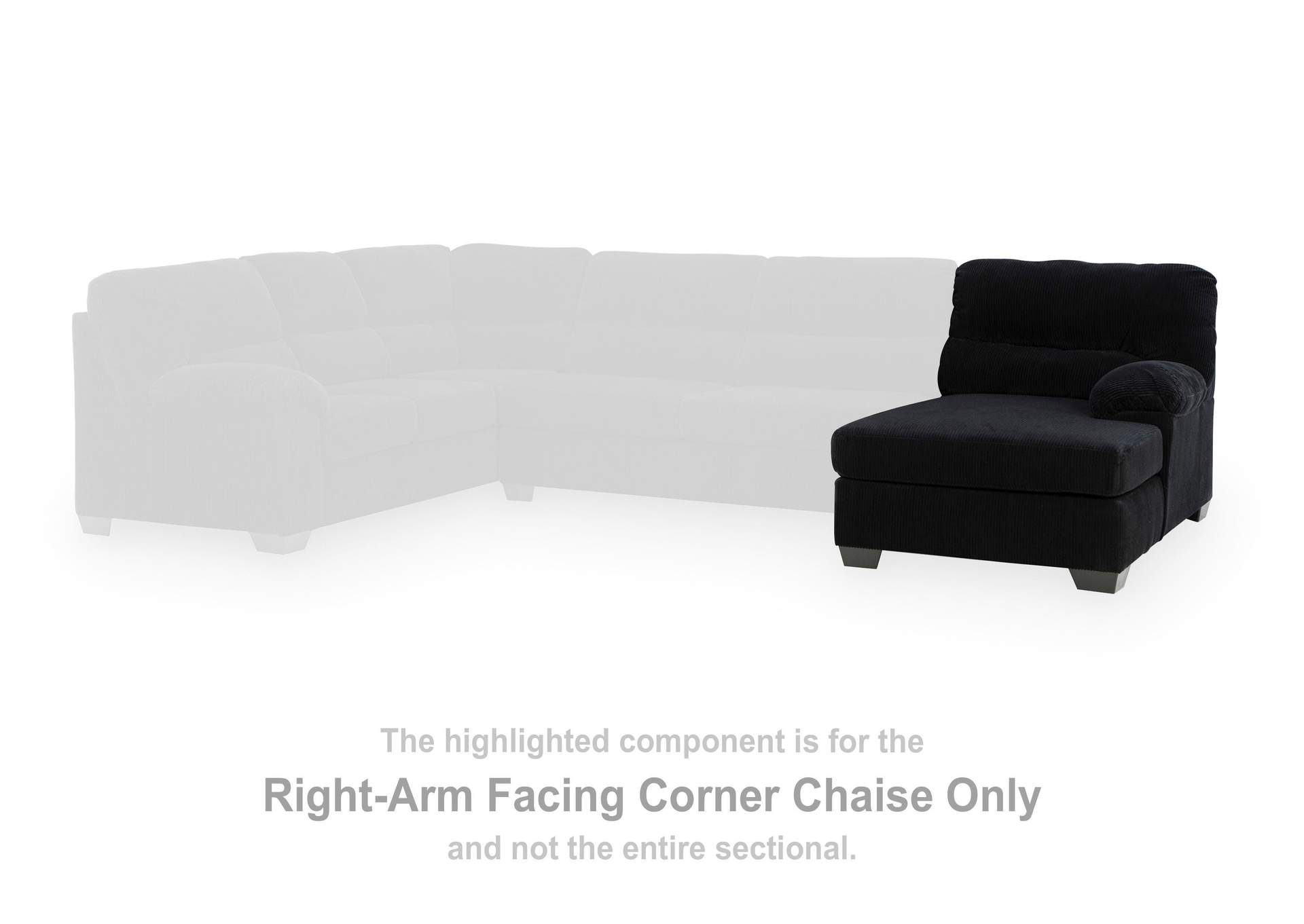 SimpleJoy 3-Piece Sectional with Chaise image 3