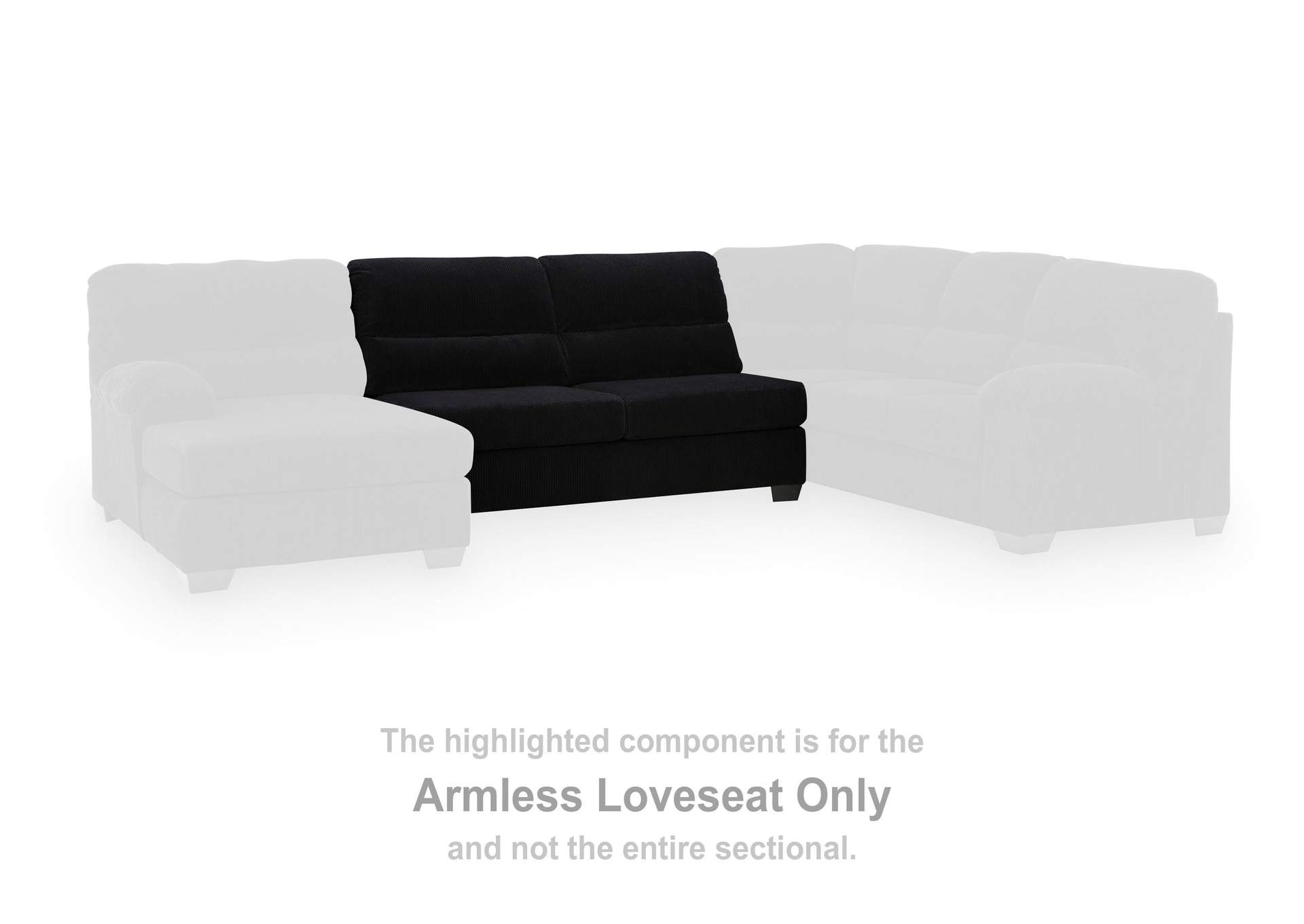 SimpleJoy 3-Piece Sectional with Chaise image 4