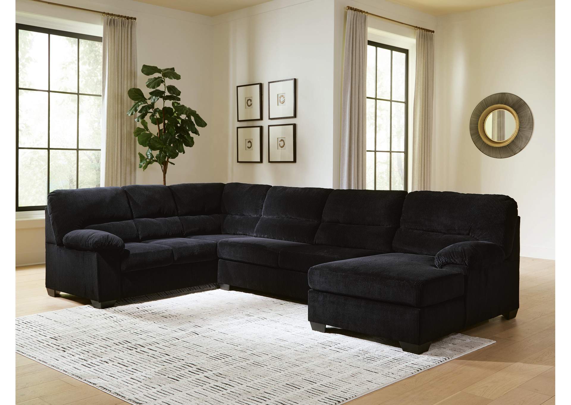 SimpleJoy 3-Piece Sectional with Chaise image 2