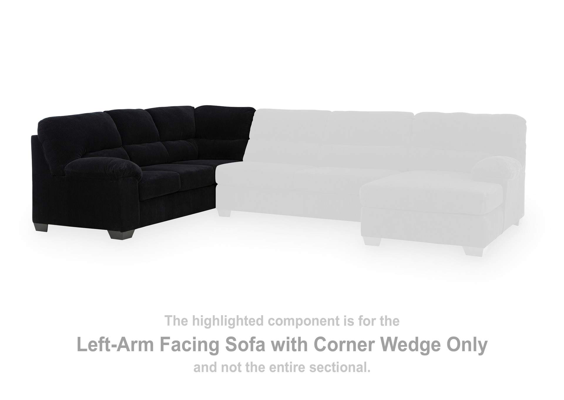 SimpleJoy 3-Piece Sectional with Chaise image 5