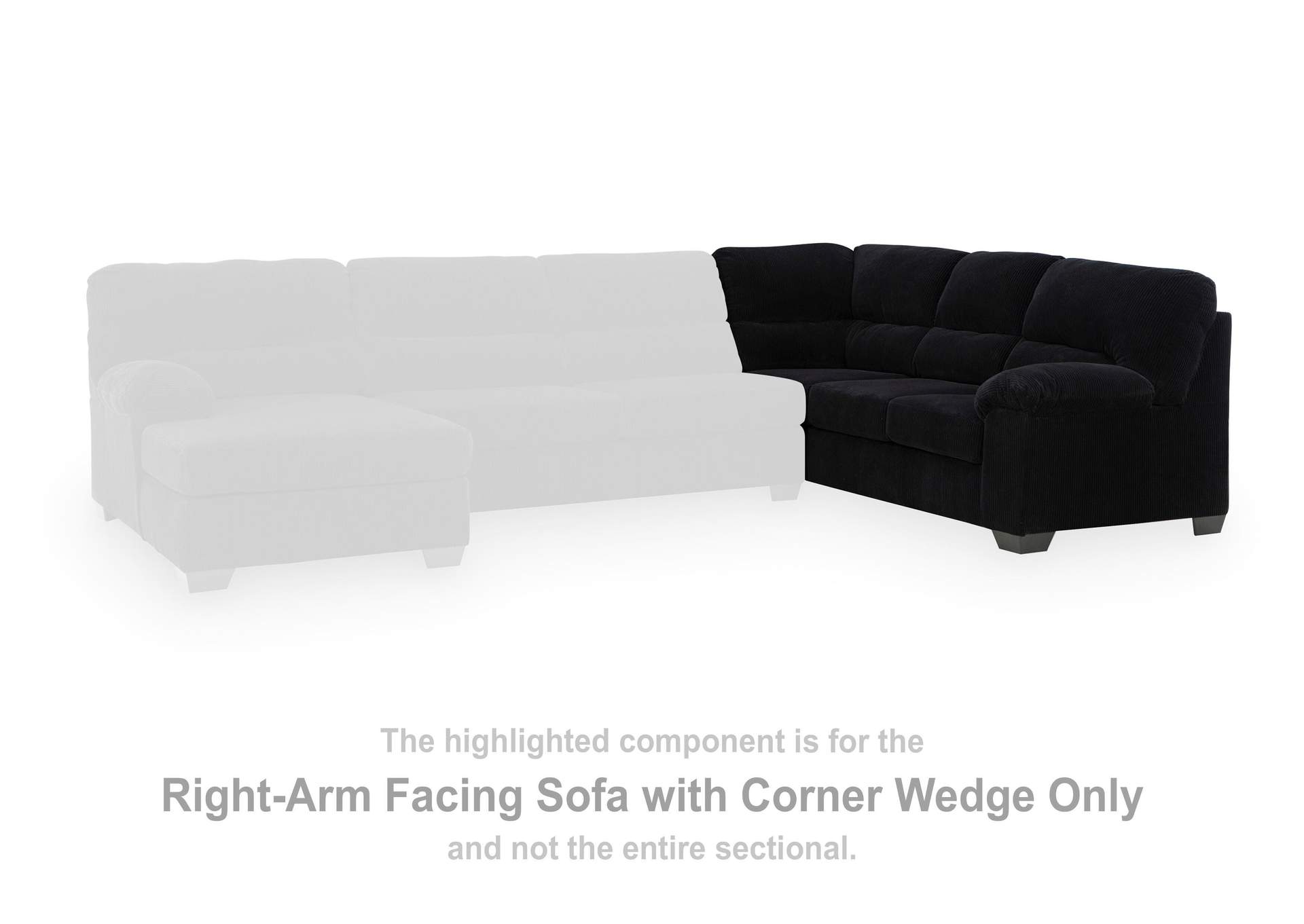 SimpleJoy 3-Piece Sectional with Chaise image 5