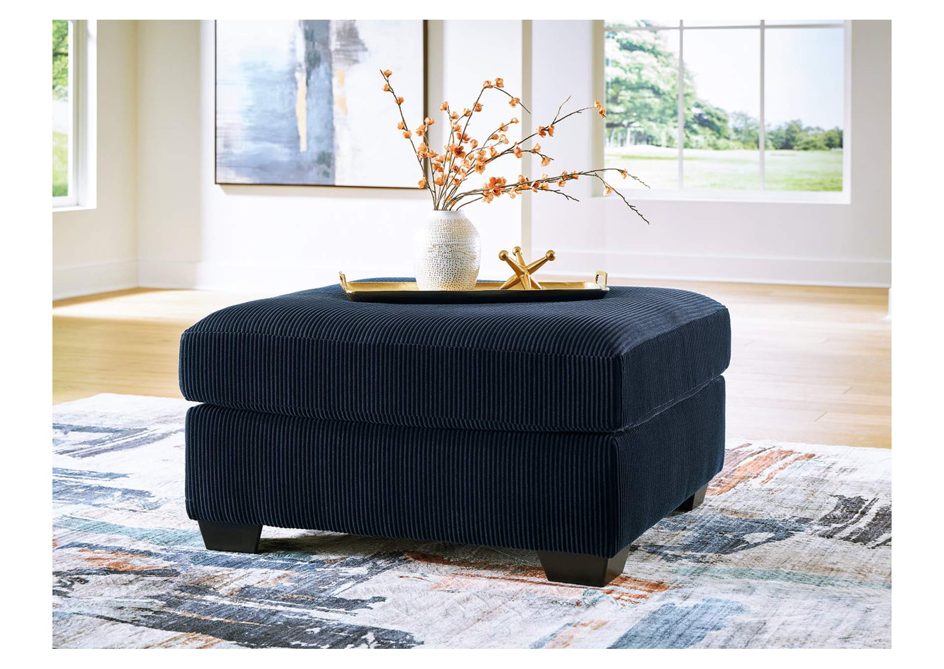 SimpleJoy Oversized Accent Ottoman image 2