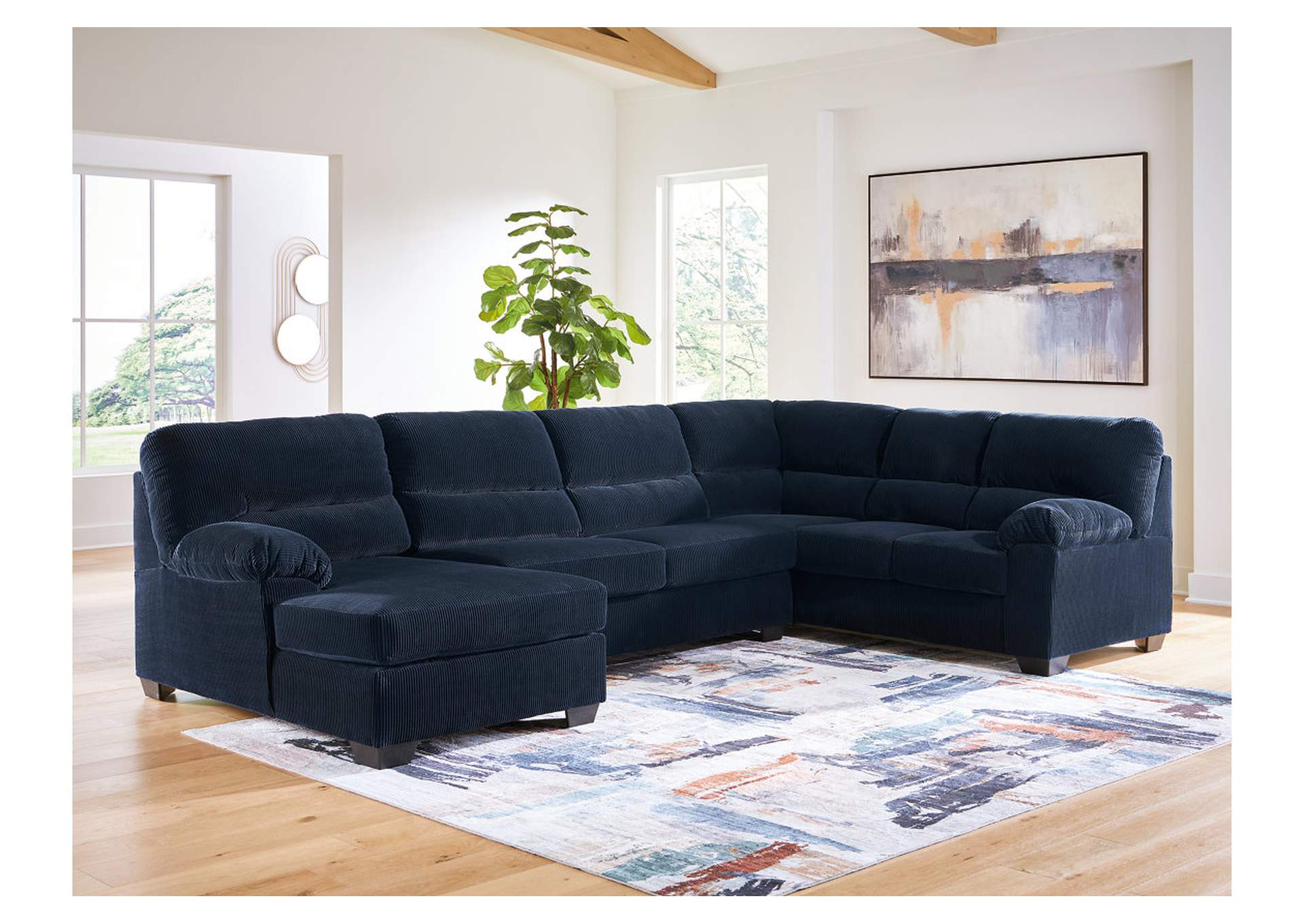 SimpleJoy 3-Piece Sectional with Chaise image 2