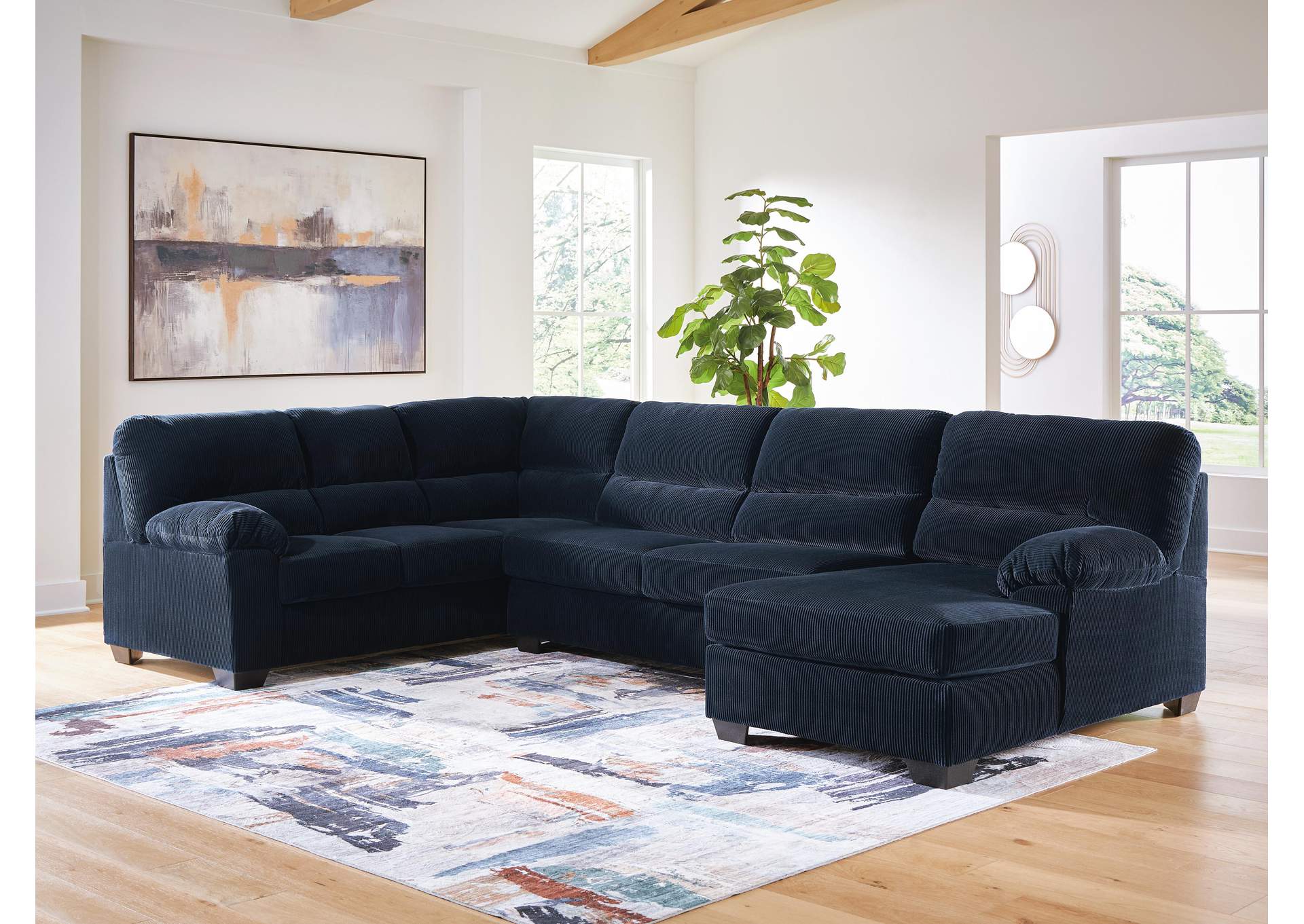 SimpleJoy 3-Piece Sectional with Chaise image 2
