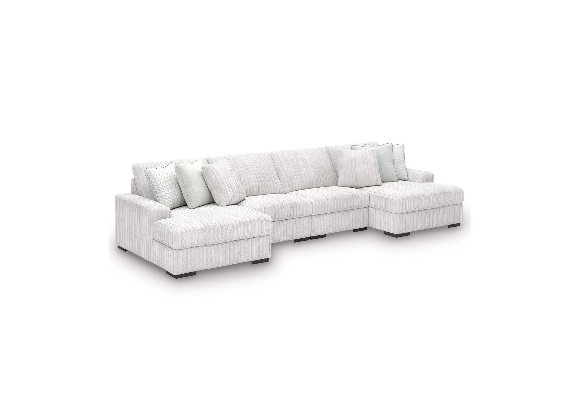 Stupendous 4-Piece Sectional with Double Chaise image 5