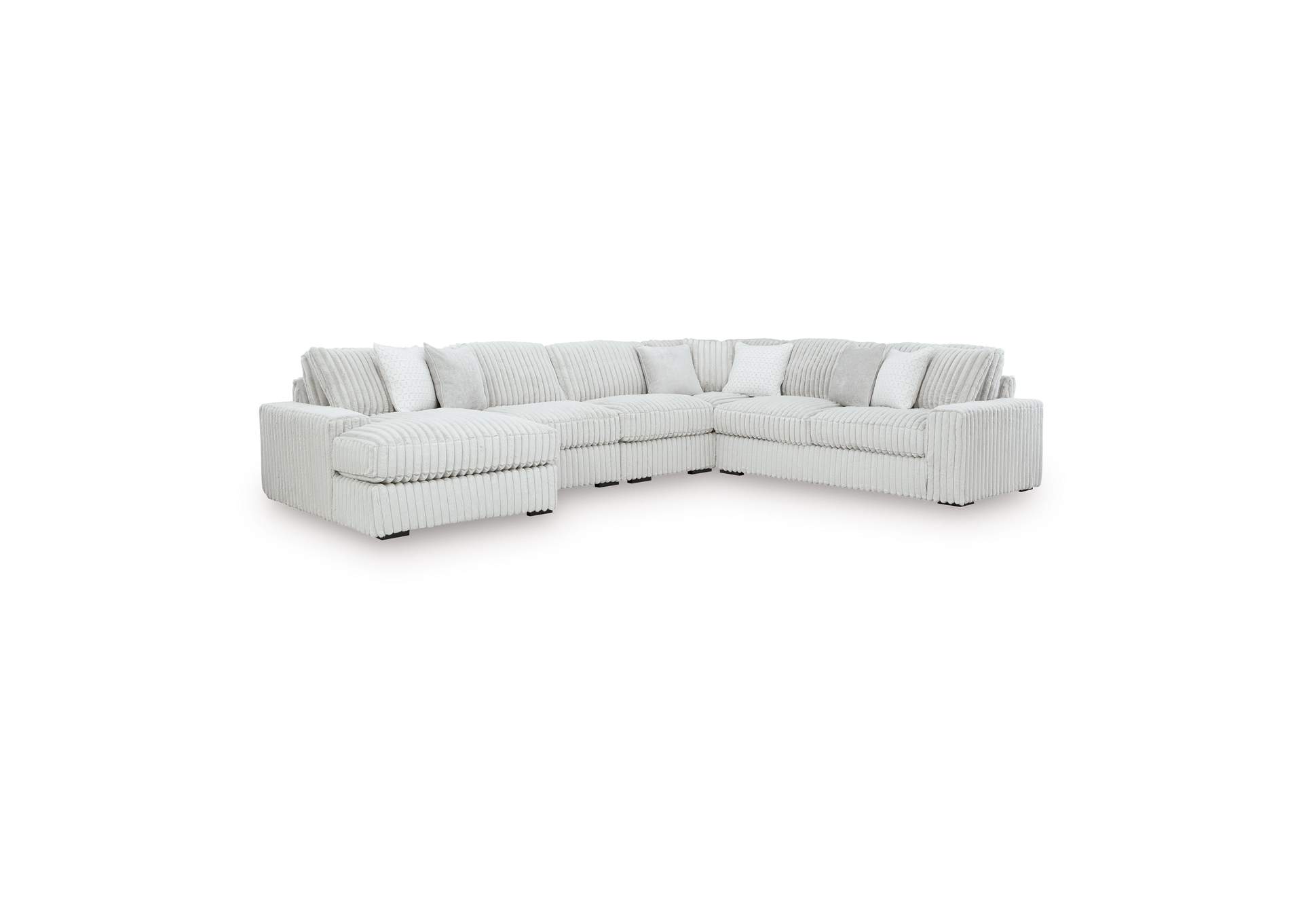 Stupendous 5-Piece Sectional with Chaise