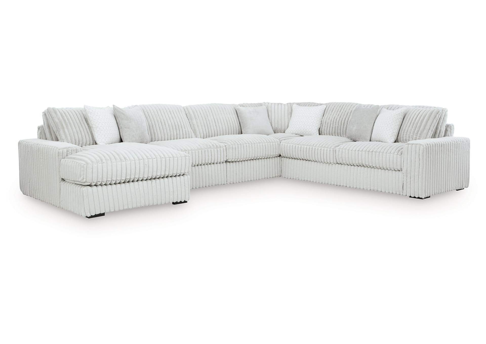Stupendous 5-Piece Sectional with Chaise