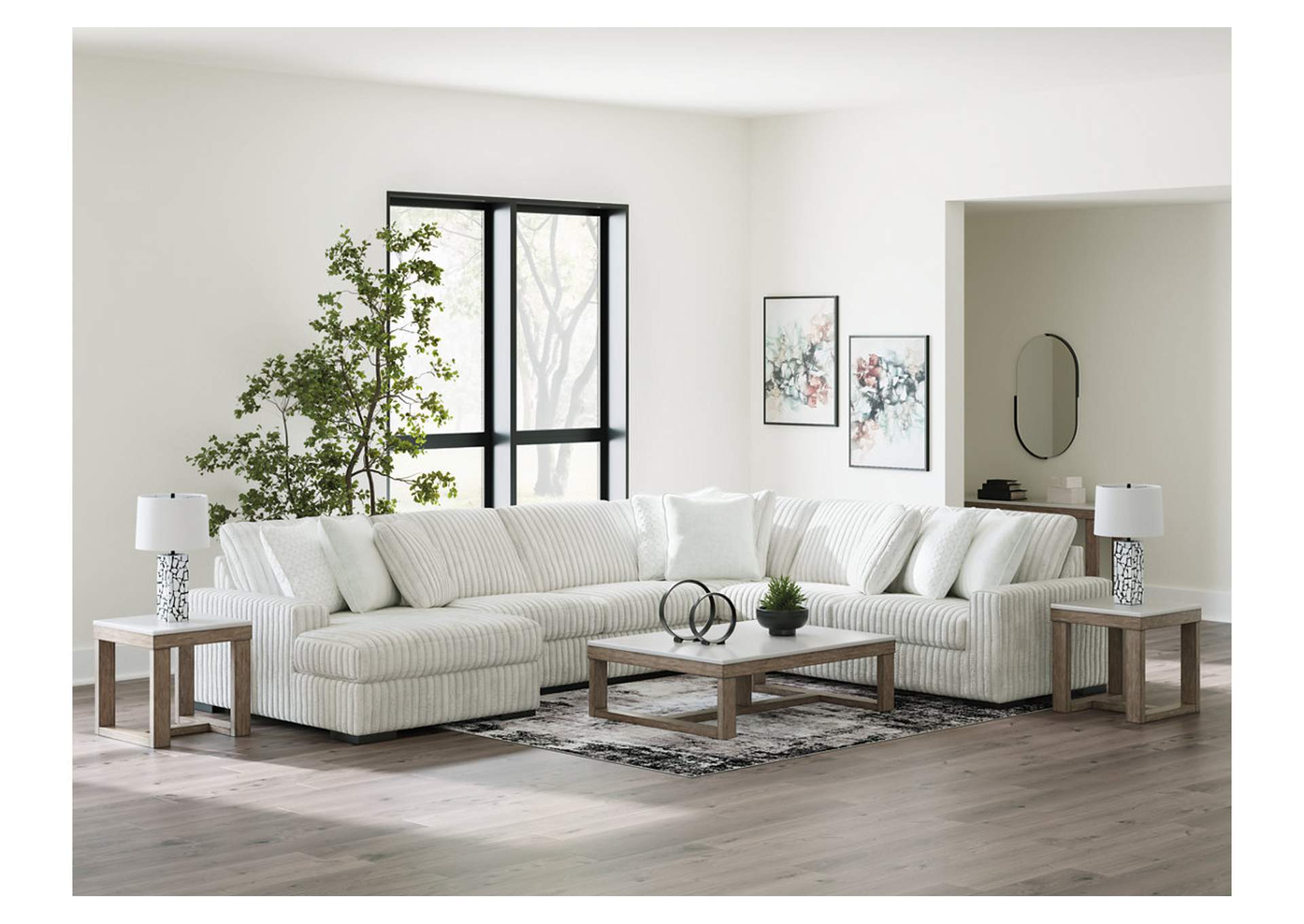 Stupendous 5-Piece Sectional with Chaise image 7