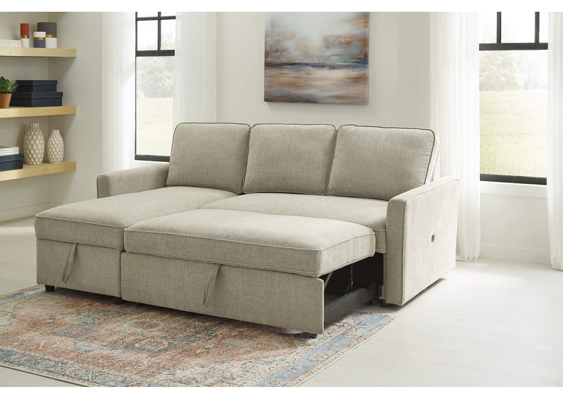Kerle 2Piece Sectional with Pop Up Bed