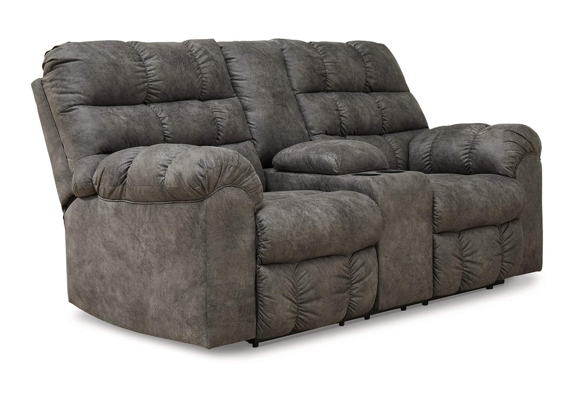 Derwin Reclining Loveseat with Console image 2