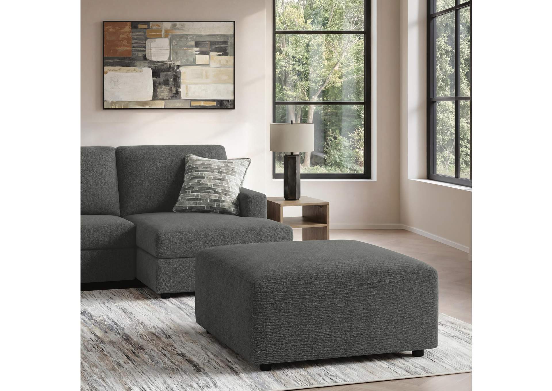 Edenfield Oversized Accent Ottoman image 4