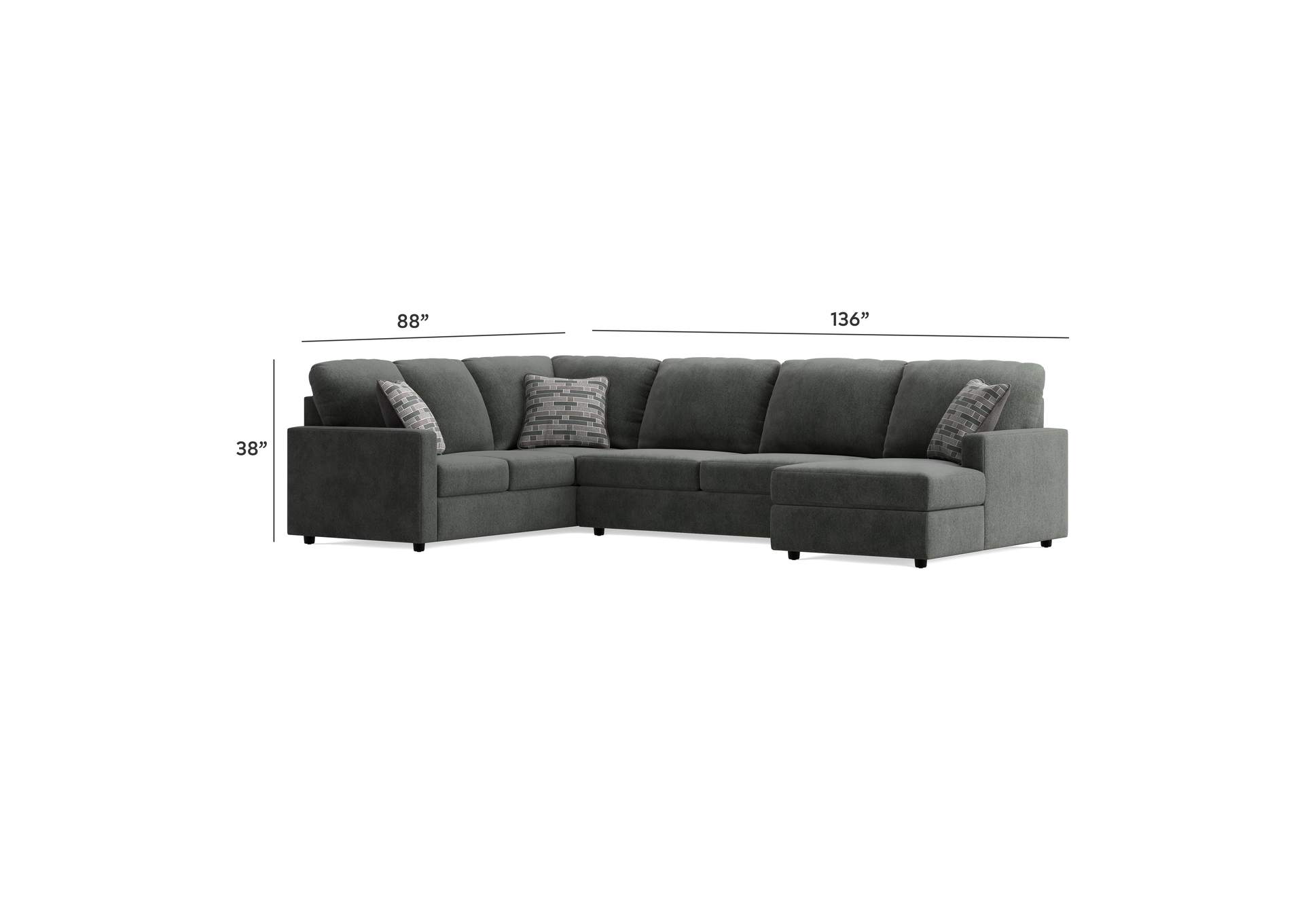 Edenfield 3-Piece Sectional with Chaise image 3