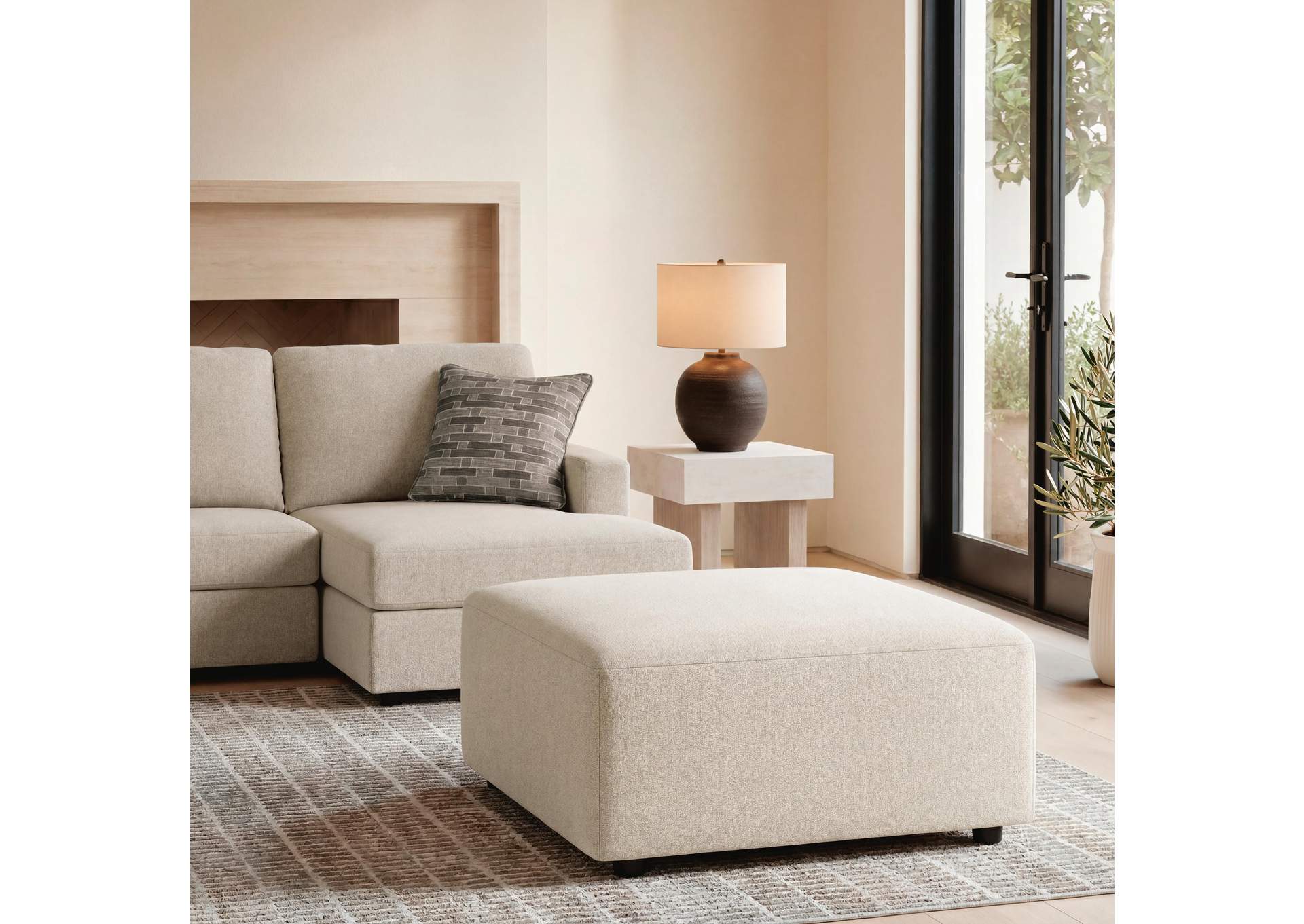 Edenfield Oversized Accent Ottoman image 4