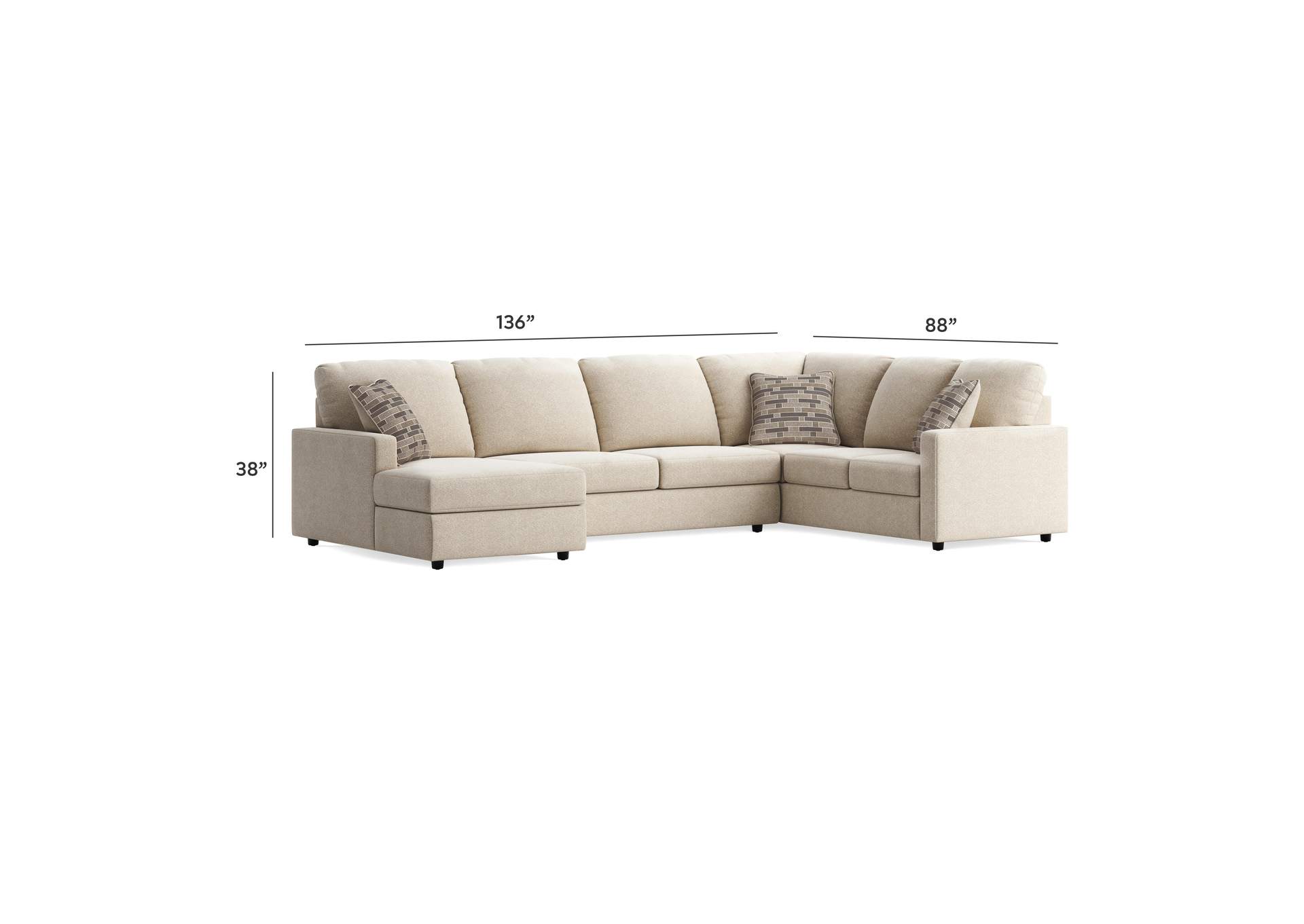 Edenfield 3-Piece Sectional with Chaise image 7