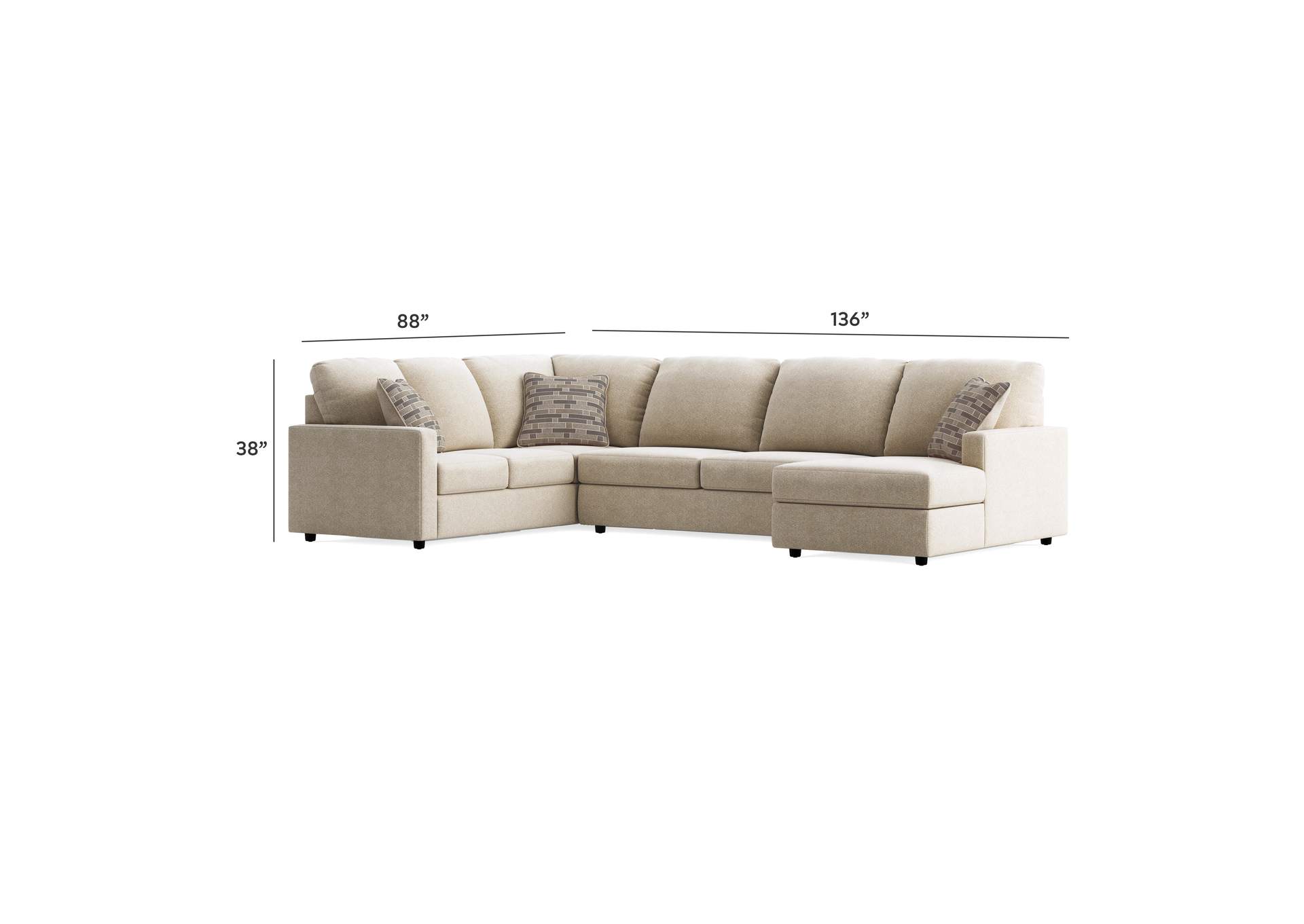 Edenfield 3-Piece Sectional with Chaise image 12