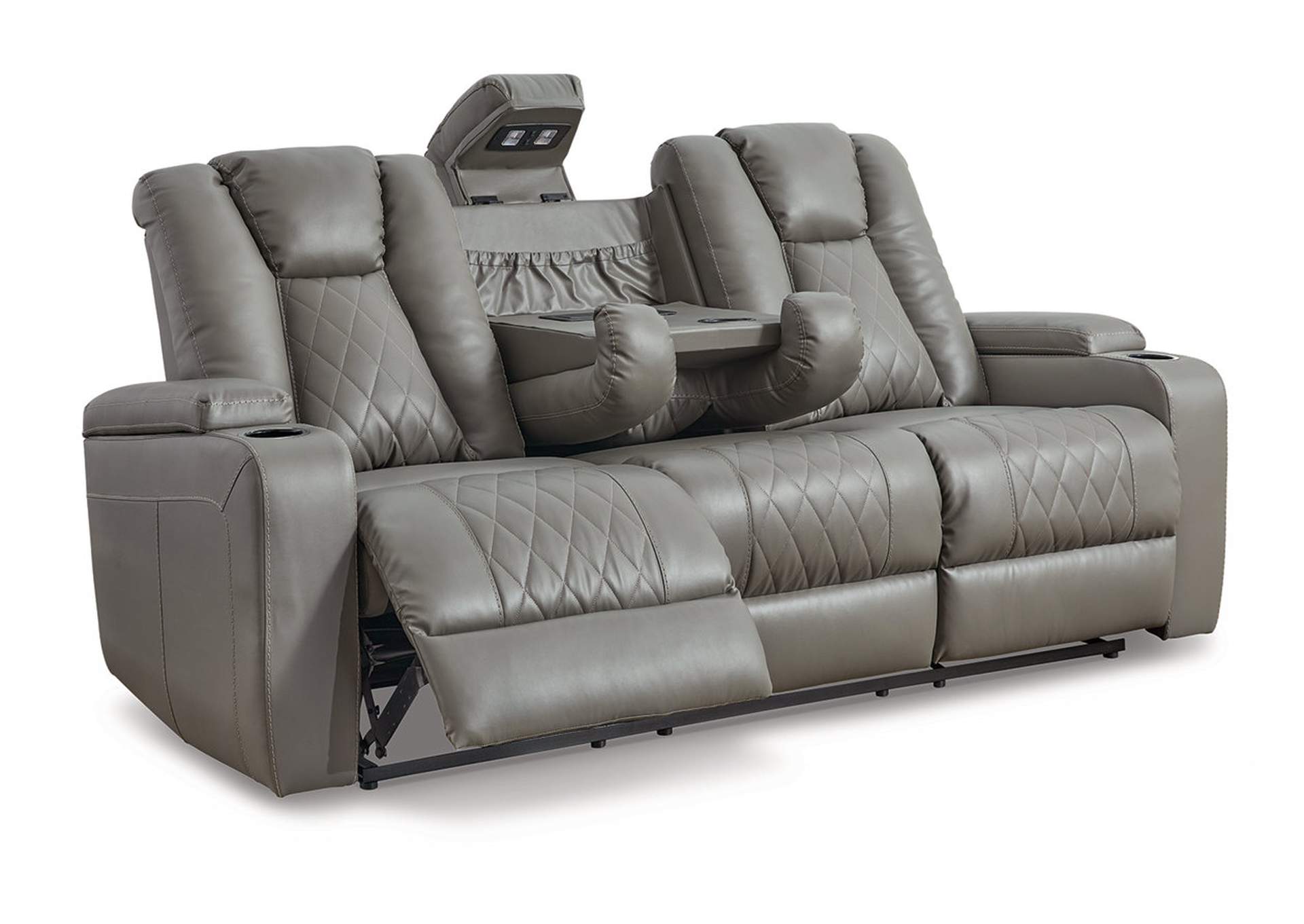Mancin Reclining Sofa with Drop Down Table image 4
