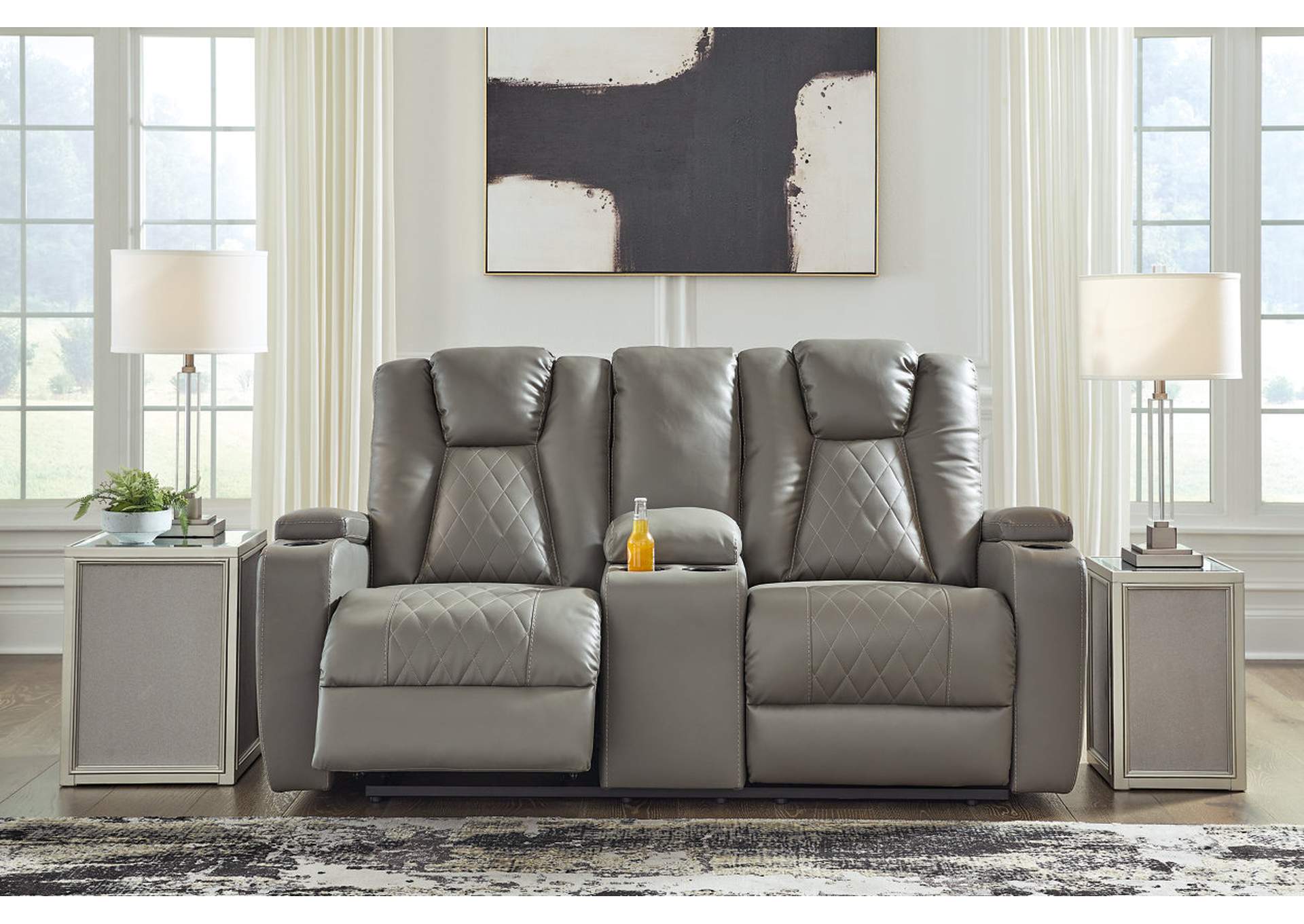 Mancin Reclining Loveseat with Console