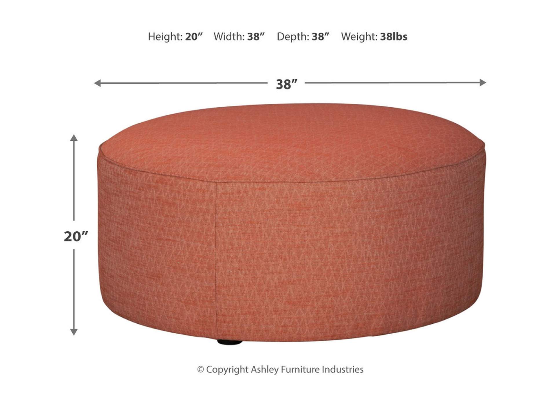 Almanza Oversized Accent Ottoman
