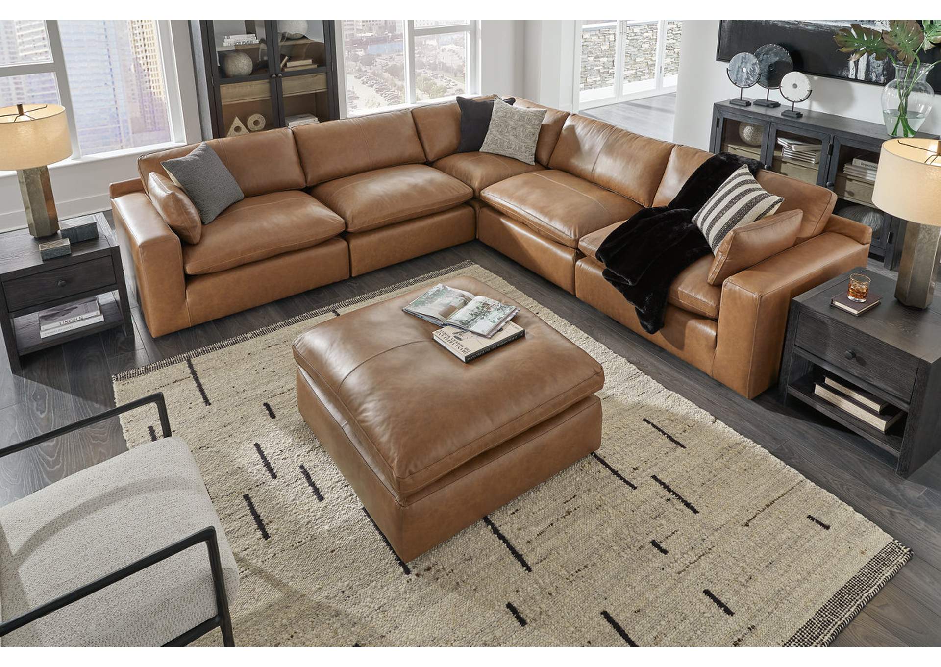 Emilia Oversized Accent Ottoman image 8