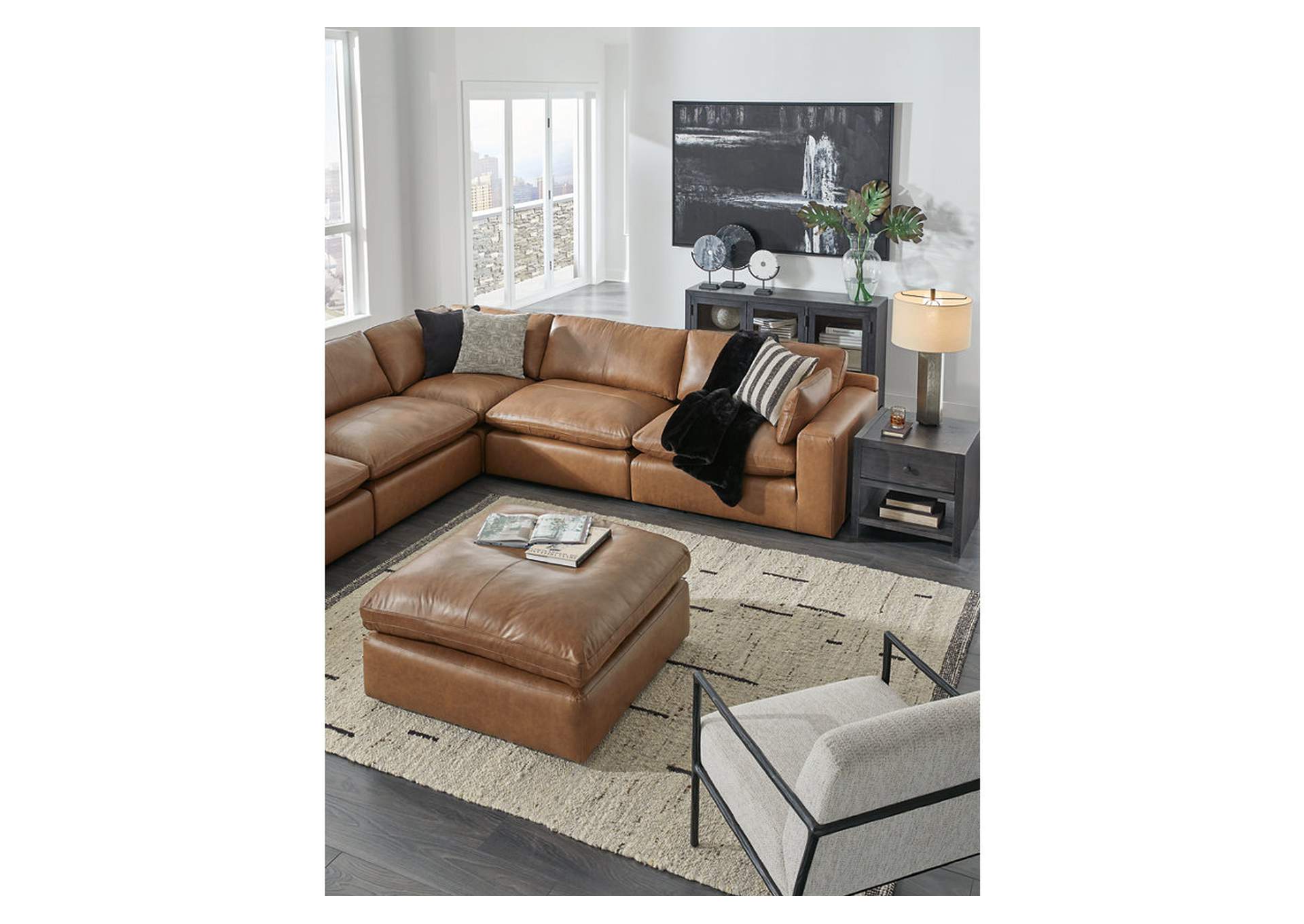 Emilia Oversized Accent Ottoman image 10