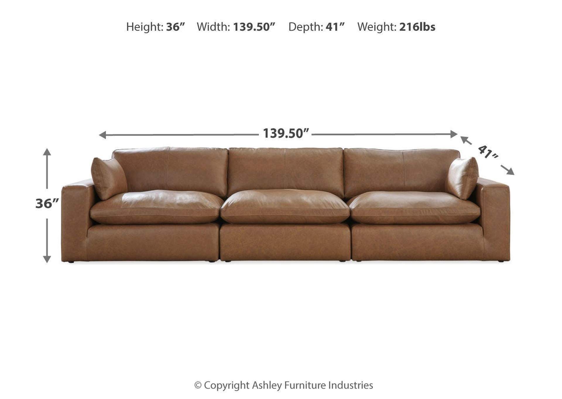Emilia 3-Piece Sectional Sofa image 3