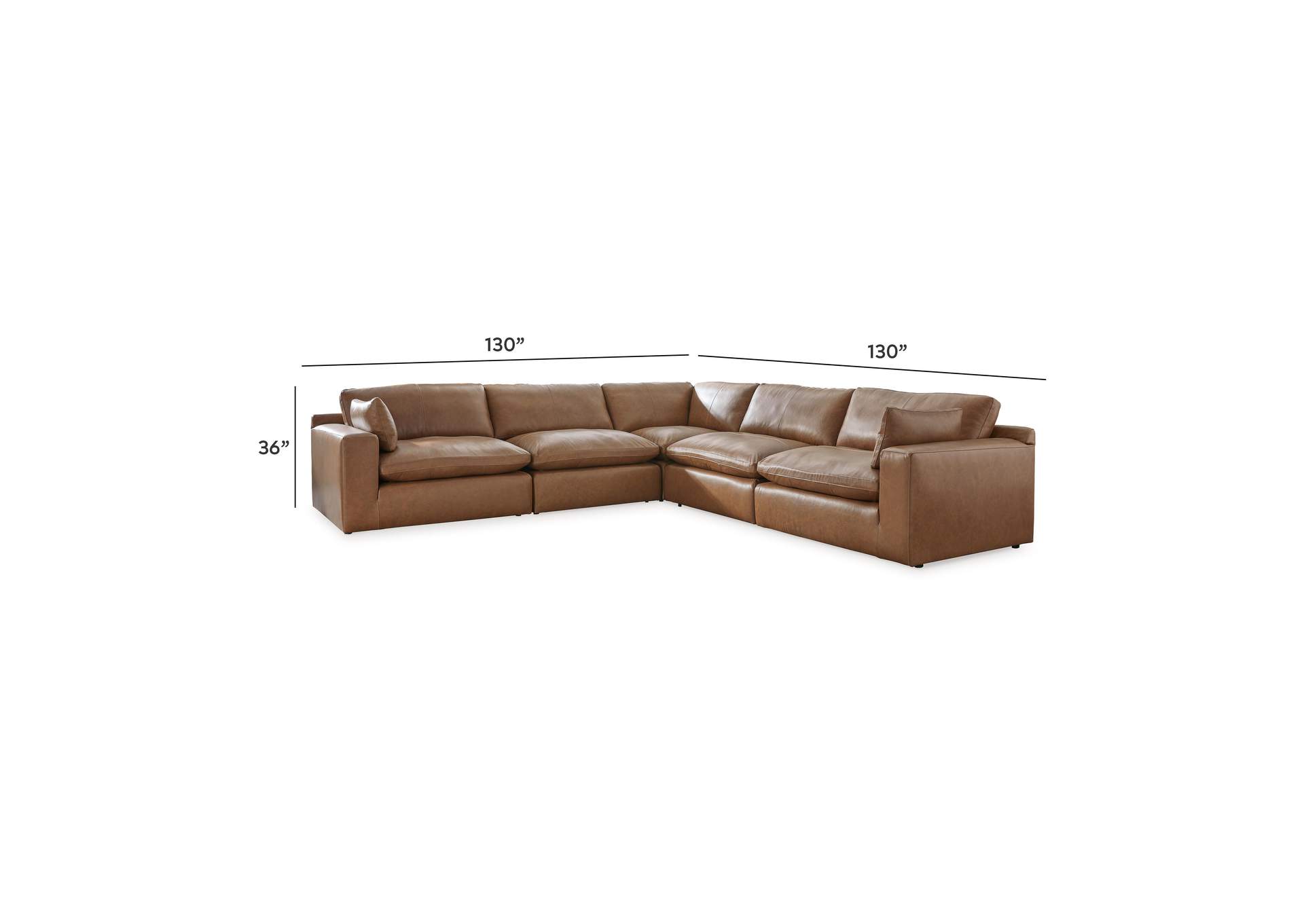Emilia 5-Piece Sectional image 3