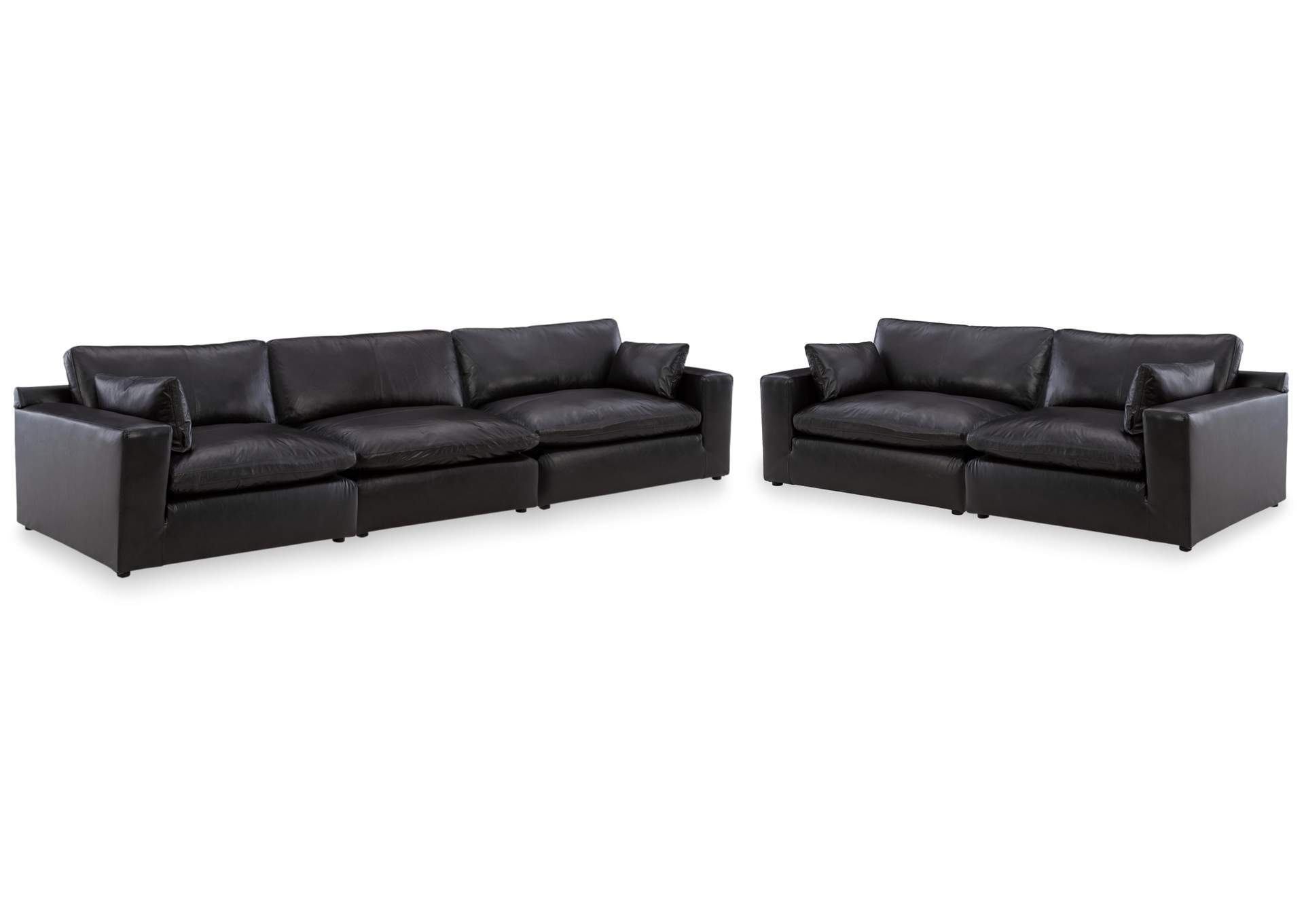 Emilia Leather Modular Sofa and Loveseat image 1