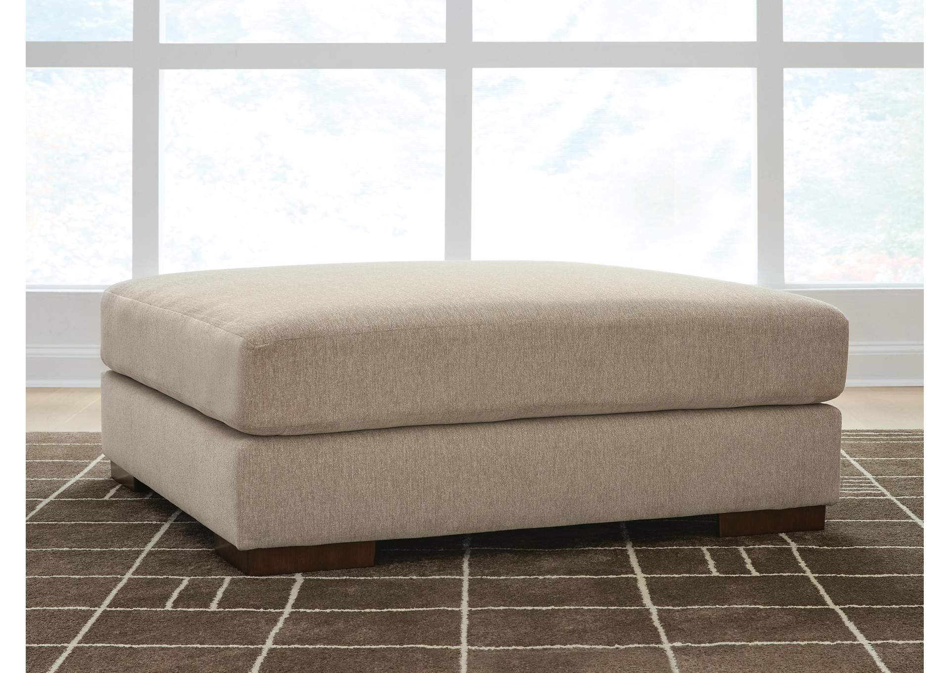 Linenhause Oversized Accent Ottoman image 4
